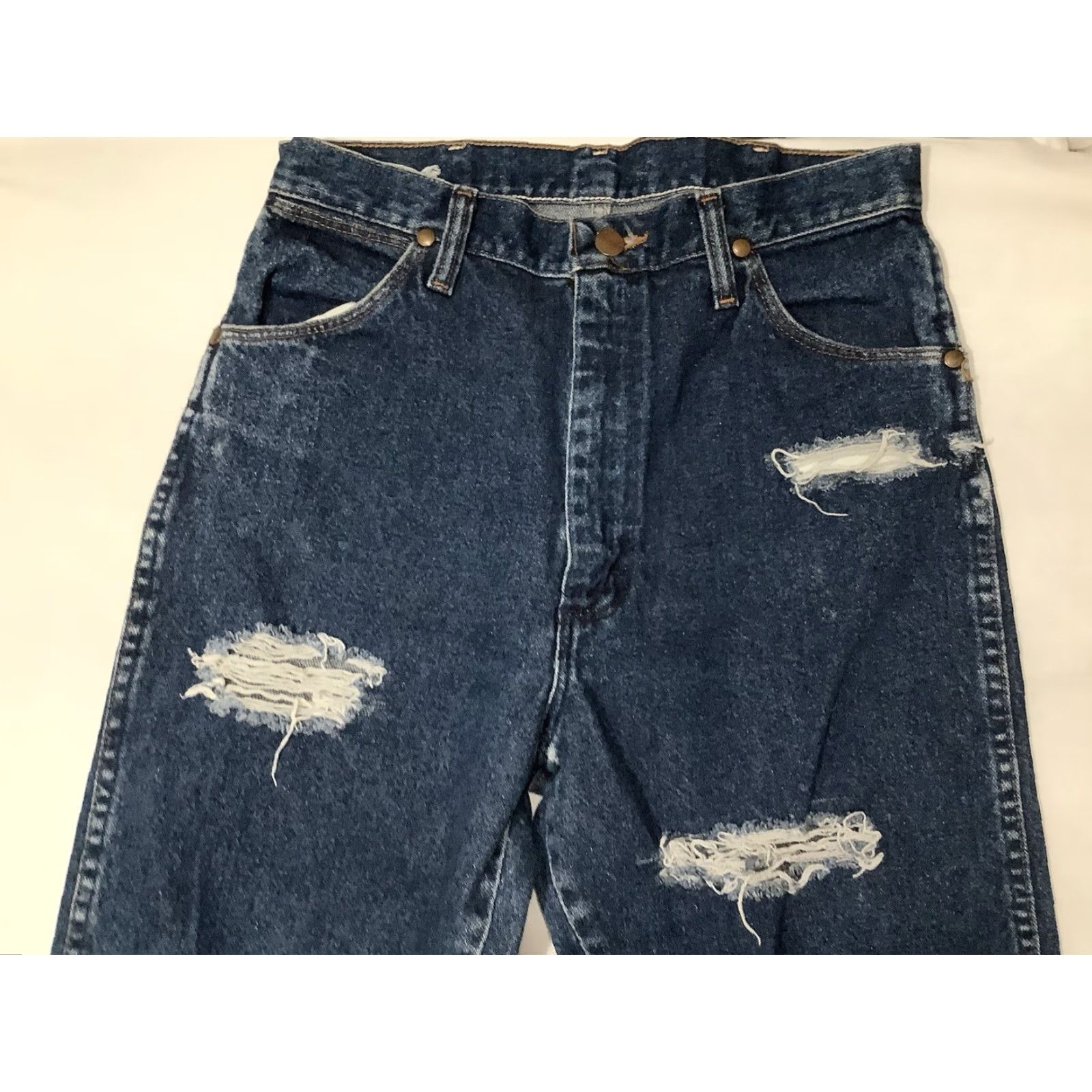 Wrangler VINTAGE Wrangler Jeans Blue 28 X 30 Regular Women Denim USA Western 100% Cotton Medium Blue Fabric Wash USA Theme Jeans Wrangler Women Medium Bootcut? Size 28" / US 6 / IT 42 - 2 Thumbnail