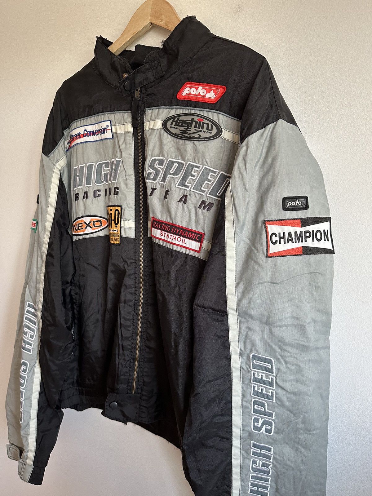 Vintage Polo rare High Speed Racing Team jacket vintage Size US XXL / EU 58 / 5 - 2 Thumbnail