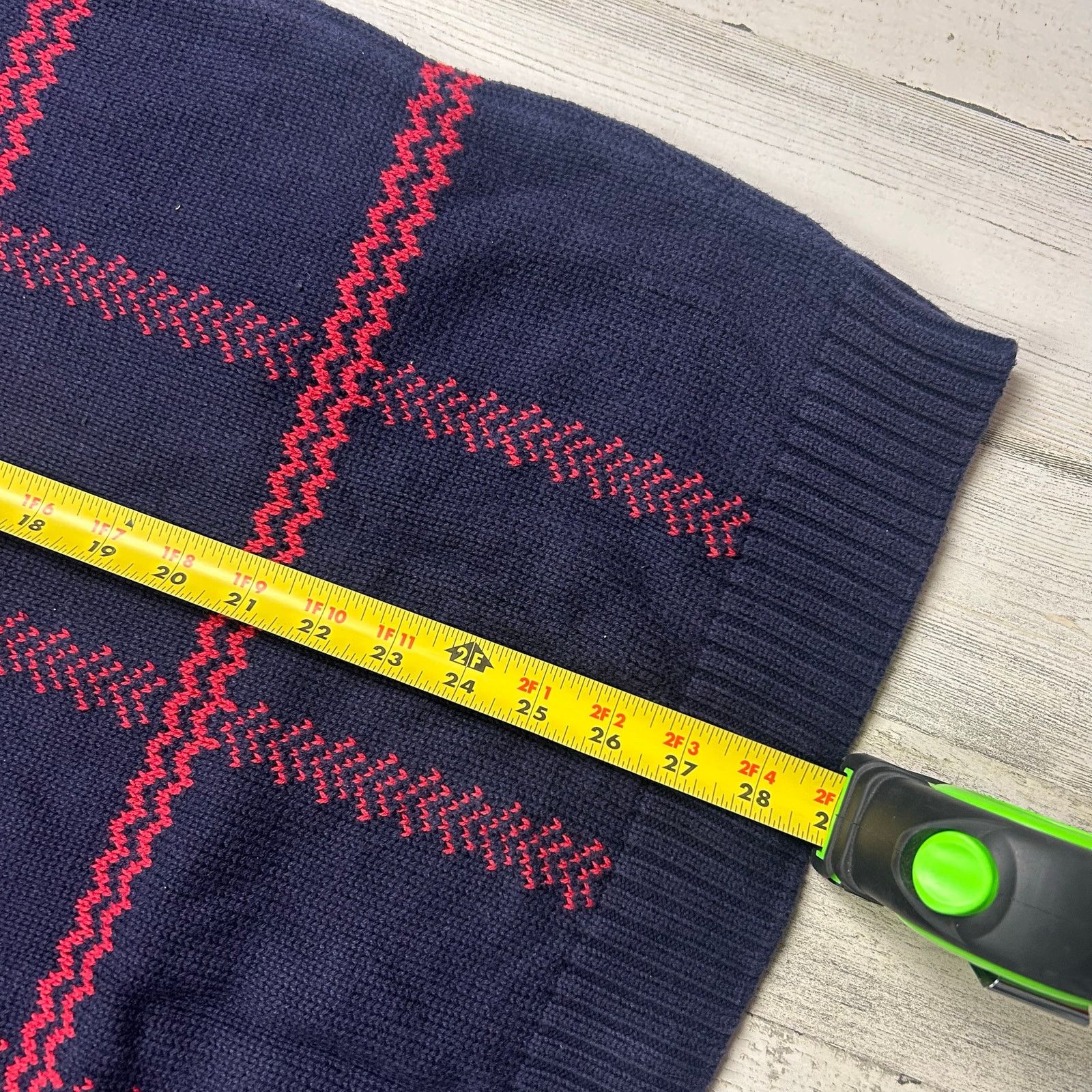Izod × Vintage Vintage Izod Purple and Blue Zig Zag Plaid Sweater Size US XL / EU 56 / 4 - 7 Thumbnail