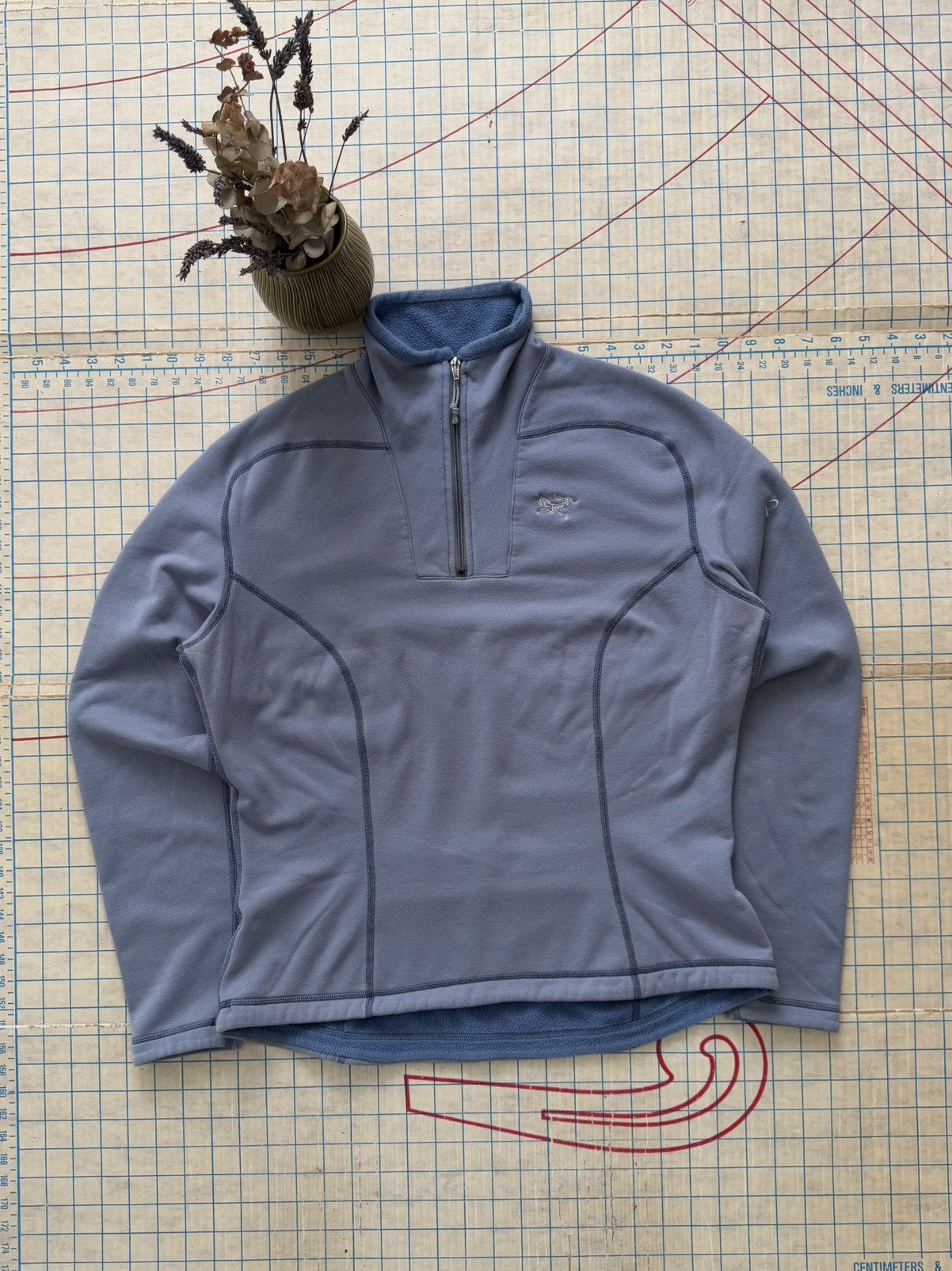 Arc'teryx × Vintage Arcteryx 1/4 Zip Fleece Light Blue Women’s Size Small Size L / US 10 / IT 46 - 2 Thumbnail