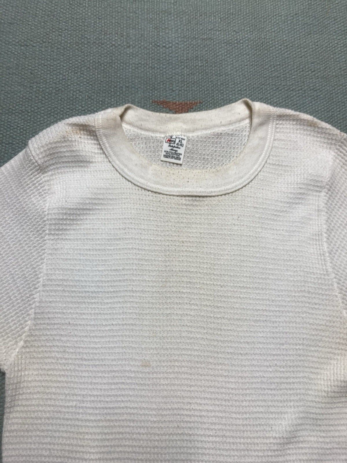 Vintage 70s waffle knit thermal shirt Kmart grunge base women’s XL Size XL / US 12-14 / IT 48-50 - 3 Thumbnail