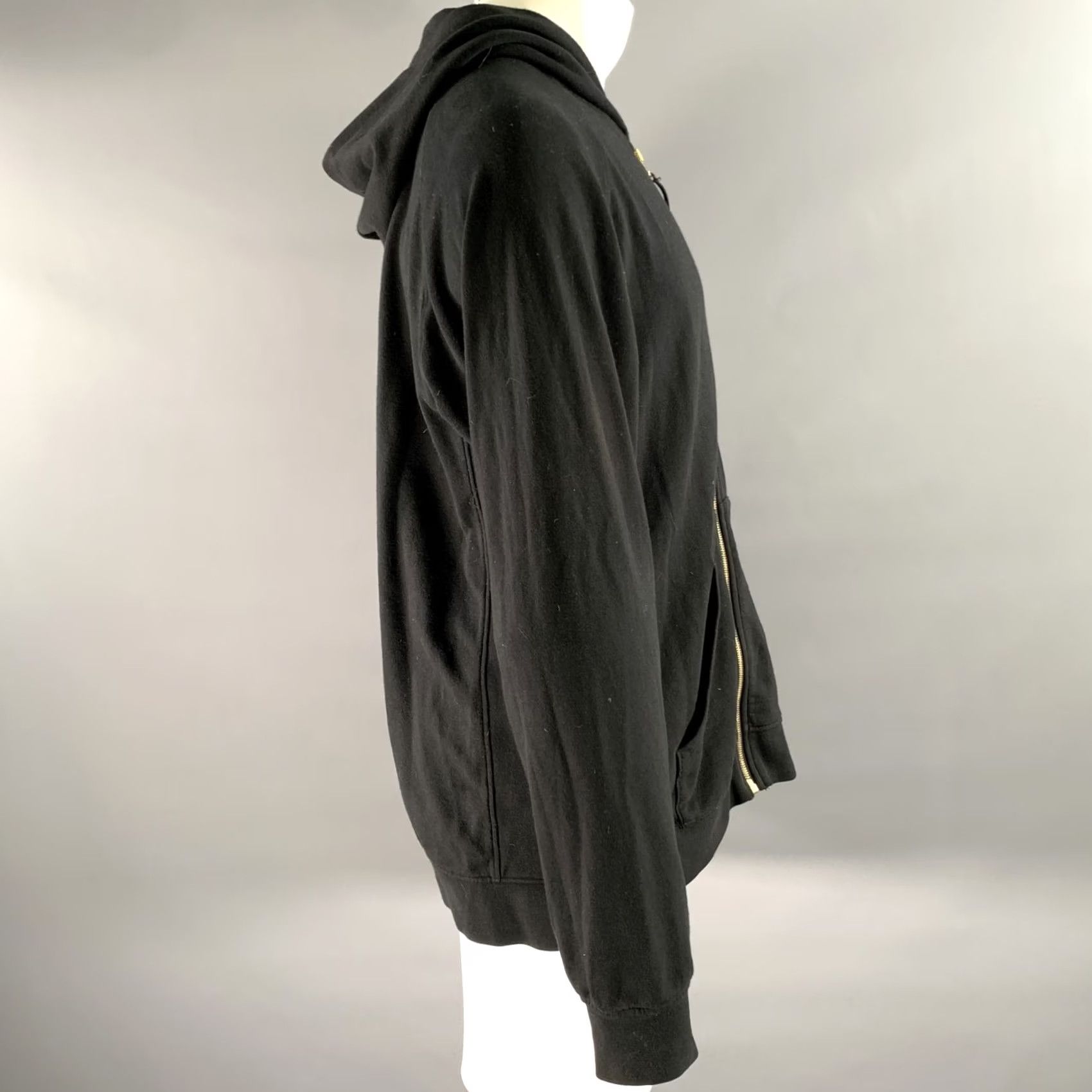Visvim VISVIM XL Black Zip Cotton Hoodie Jacket Mens Hoodie Size US XL / EU 56 / 4 - 3 Thumbnail