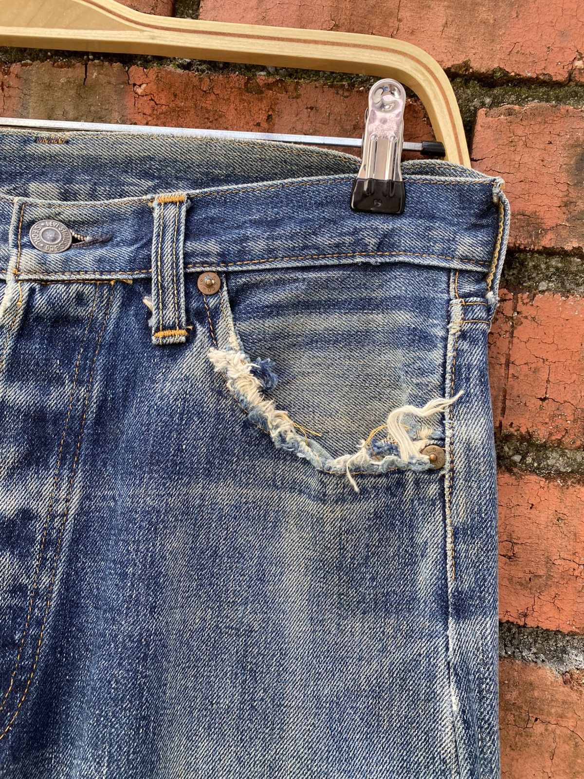 Levi's × Levi's Vintage Clothing × Vintage W31x33 Vintage levi's 501xx redline big E made in USA Size US 31 - 5 Thumbnail