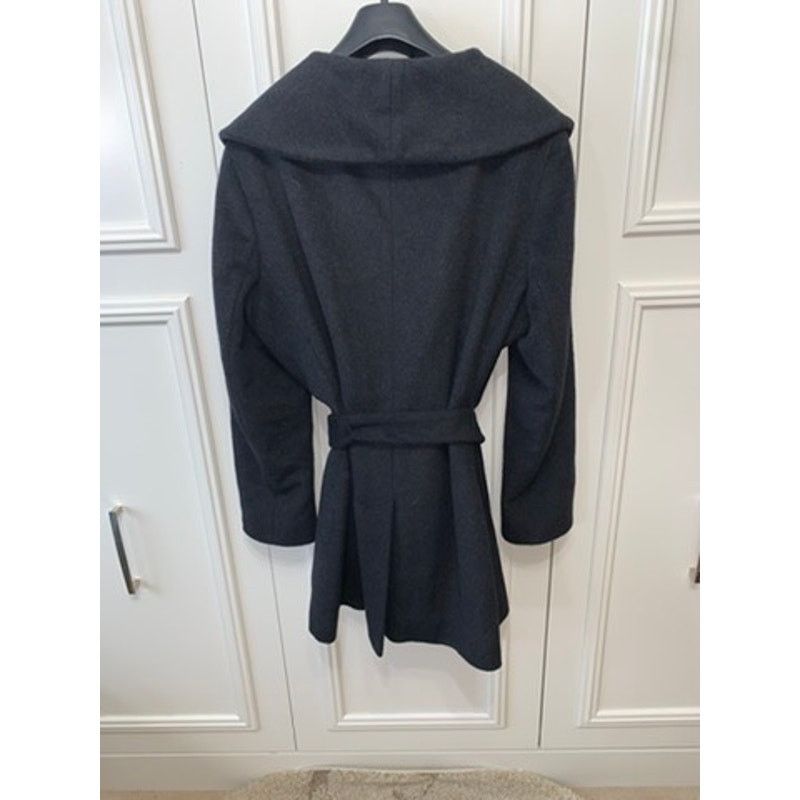 Calvin Klein Calvin Klein Women's Black Wool Blend Wrap Coat XL Size XL / US 12-14 / IT 48-50 - 6 Thumbnail