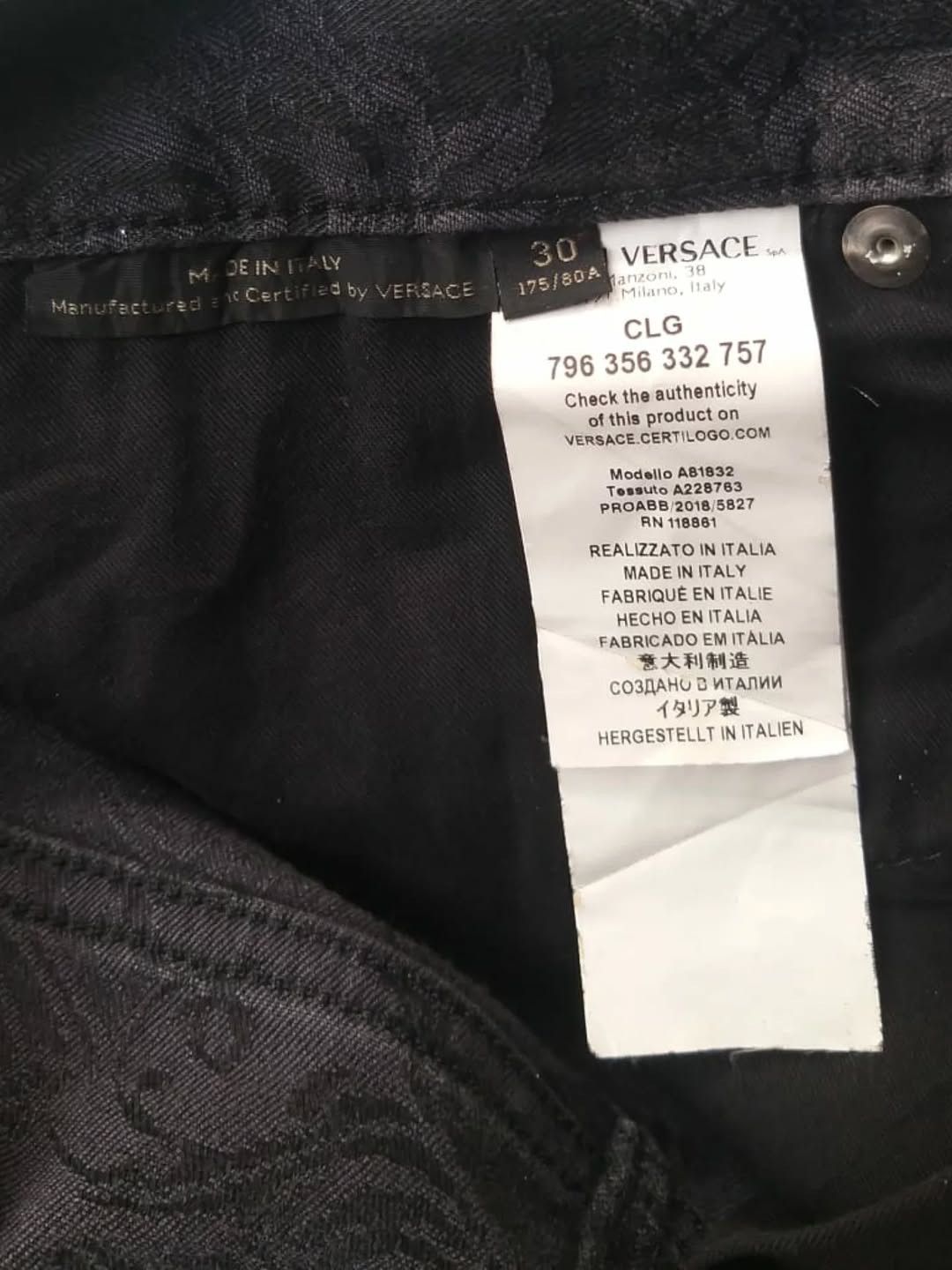Versace VERSACE Luxury Jeans Size US 30 / EU 46 - 8 Thumbnail