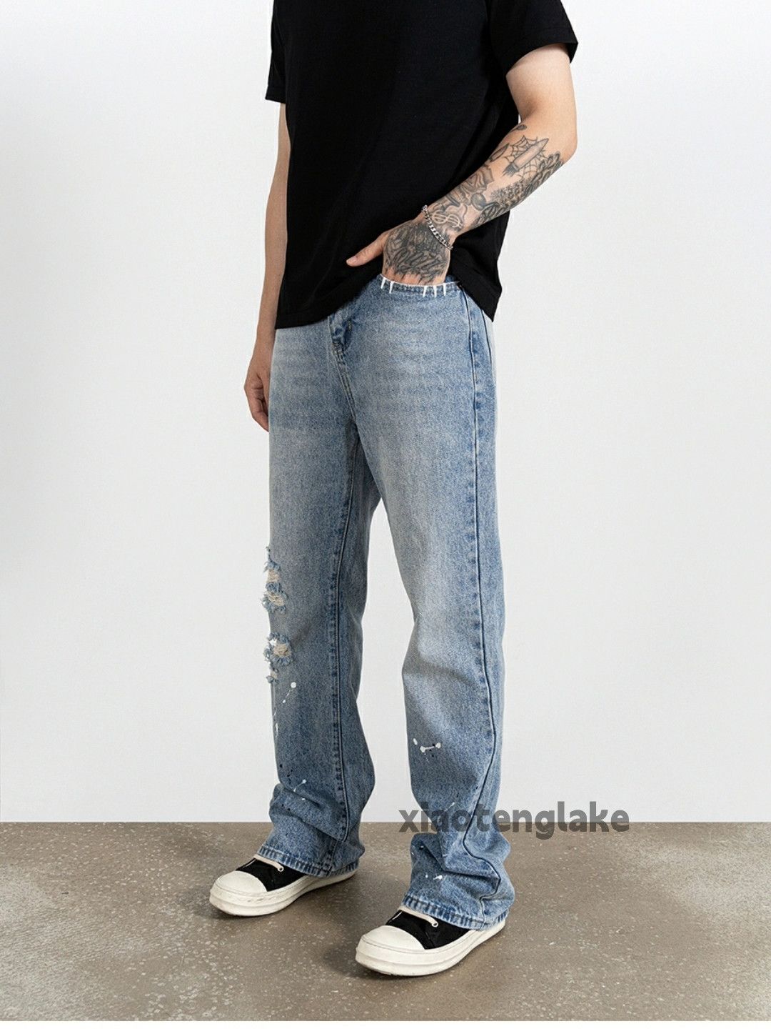 Jean × Vintage washed faded cleanfit yuppie utility flared jeans Size US 32 / EU 48 - 4 Thumbnail