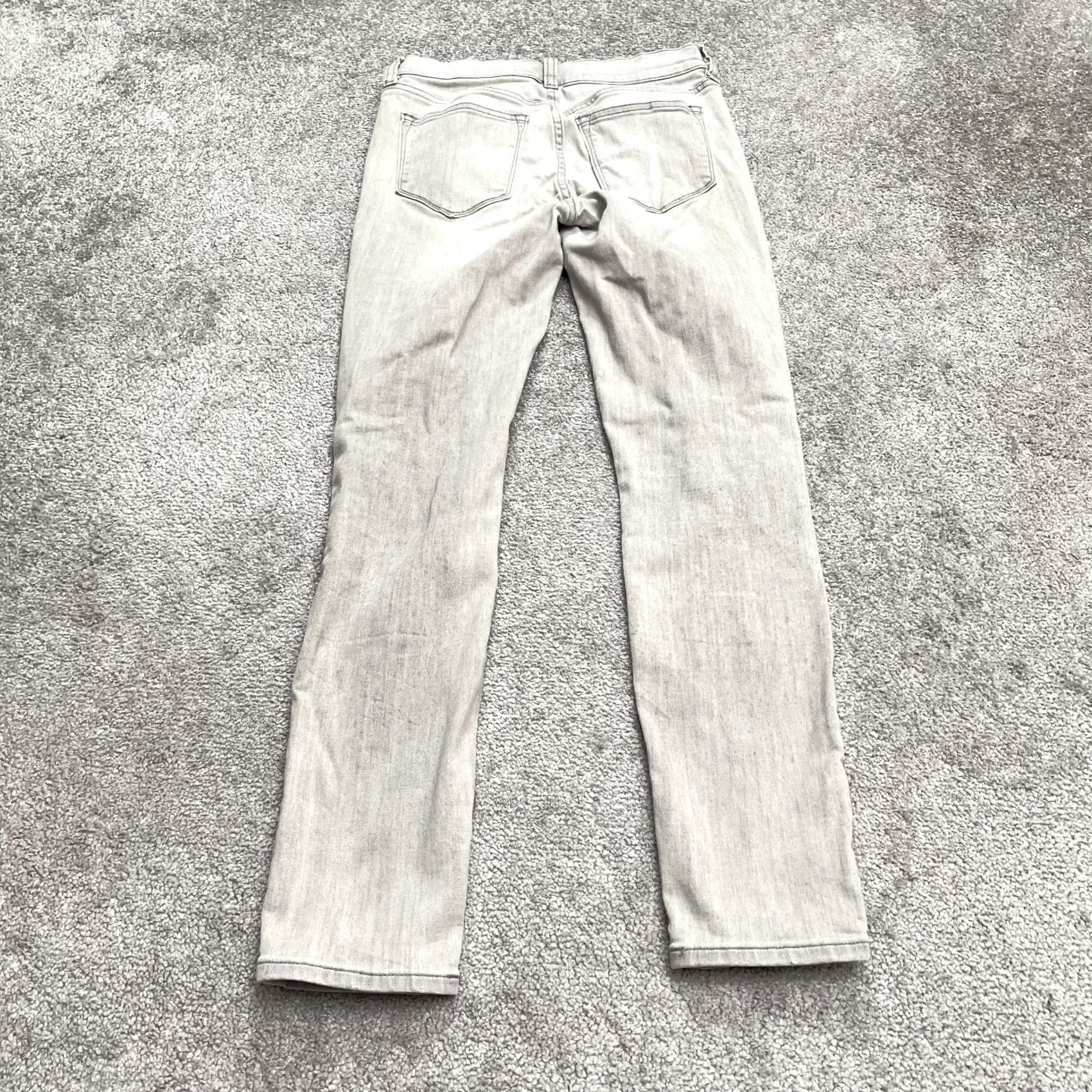 J.Crew J.Crew Stretch Low Rise Skinny Jeans Gray Denim Casual 26x27 Womens 2 Washed Size 42" / US 20 - 2 Thumbnail