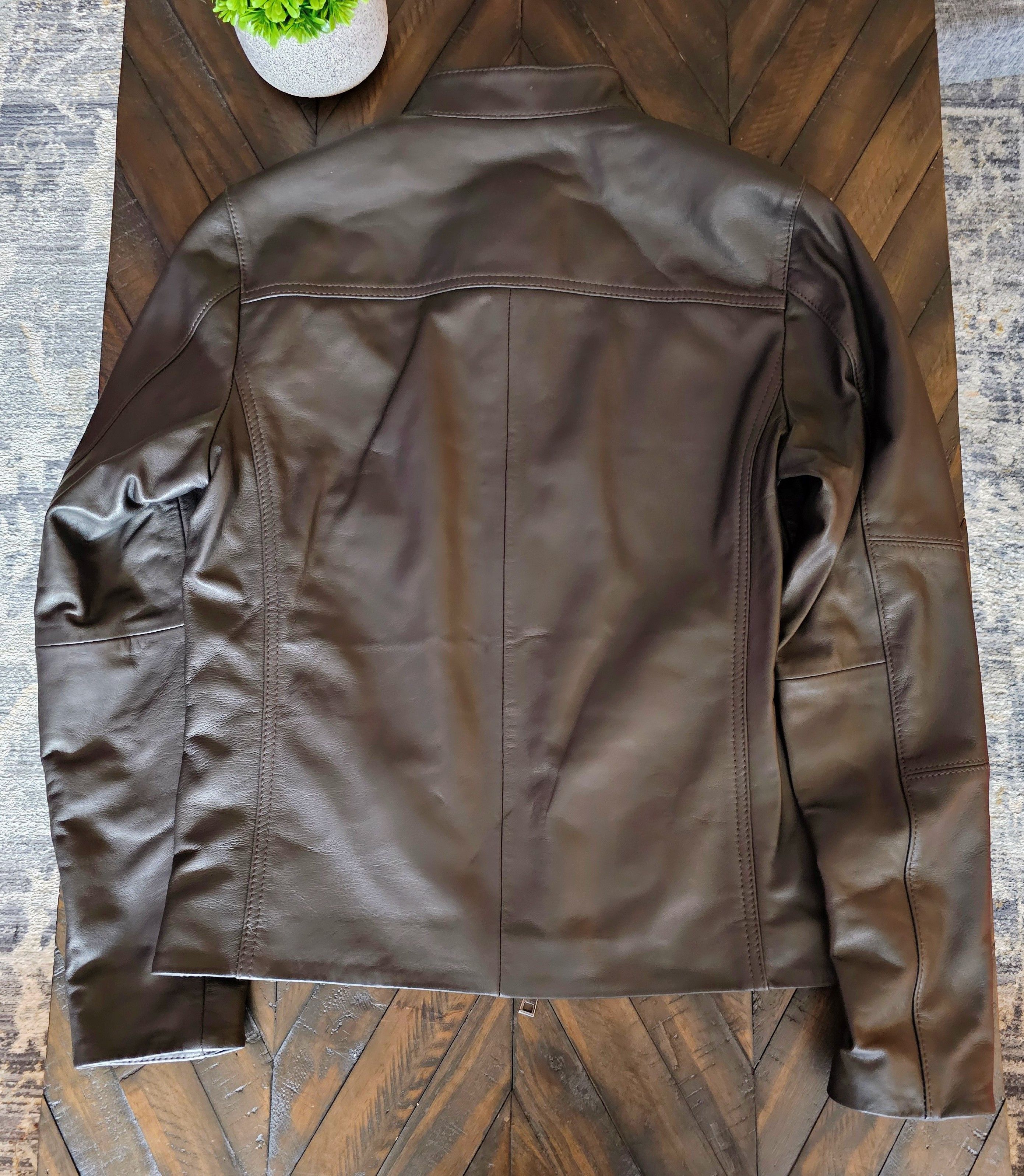 Michael Kors Michael Kors Men's Leather Racer Jacket New with tag Size US S / EU 44-46 / 1 - 3 Thumbnail