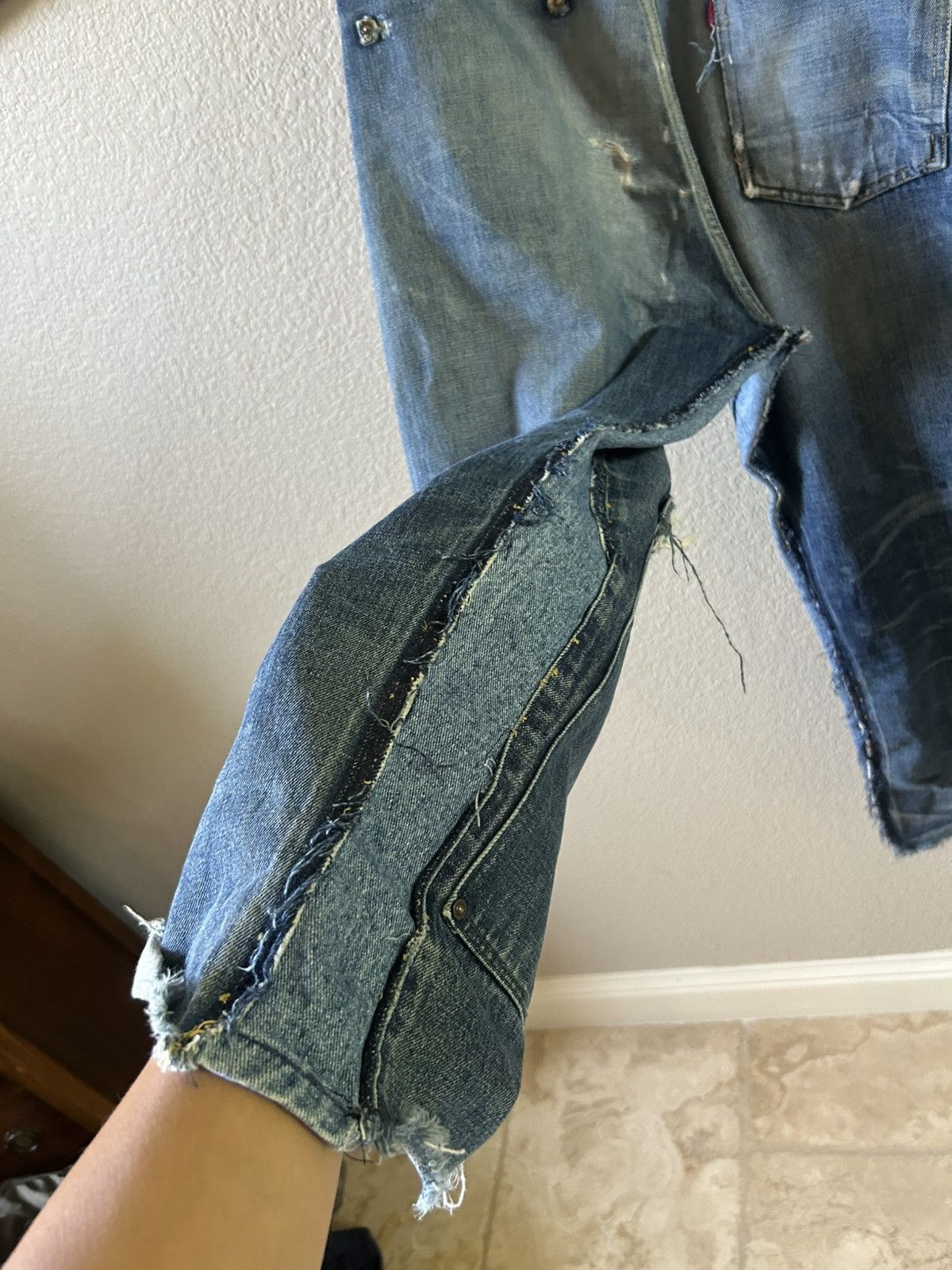 Evisu Crazy Rare Evisu Genes Buckleback Double Knee Selvedge Jeans Size US 30 / EU 46 - 9 Thumbnail