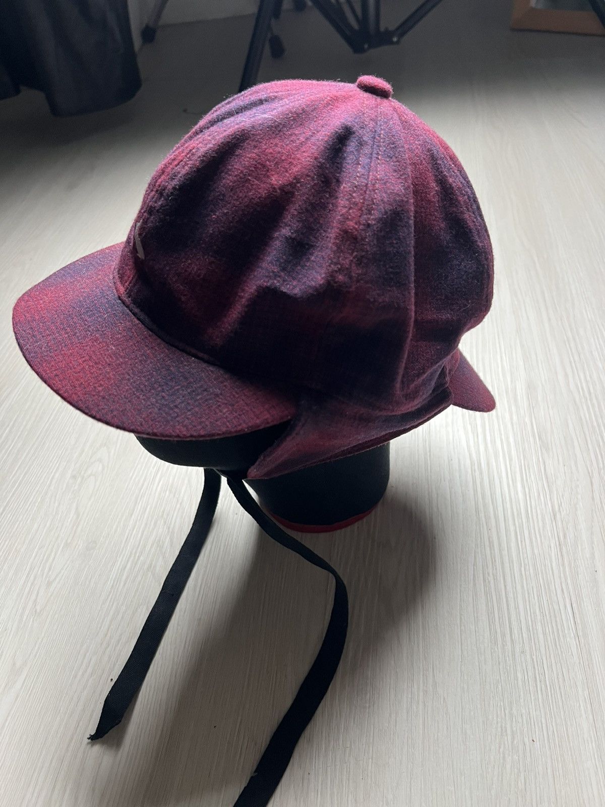 General Research Mountain Research Red Plaid Wool Hunting Hat Size ONE SIZE - 3 Thumbnail