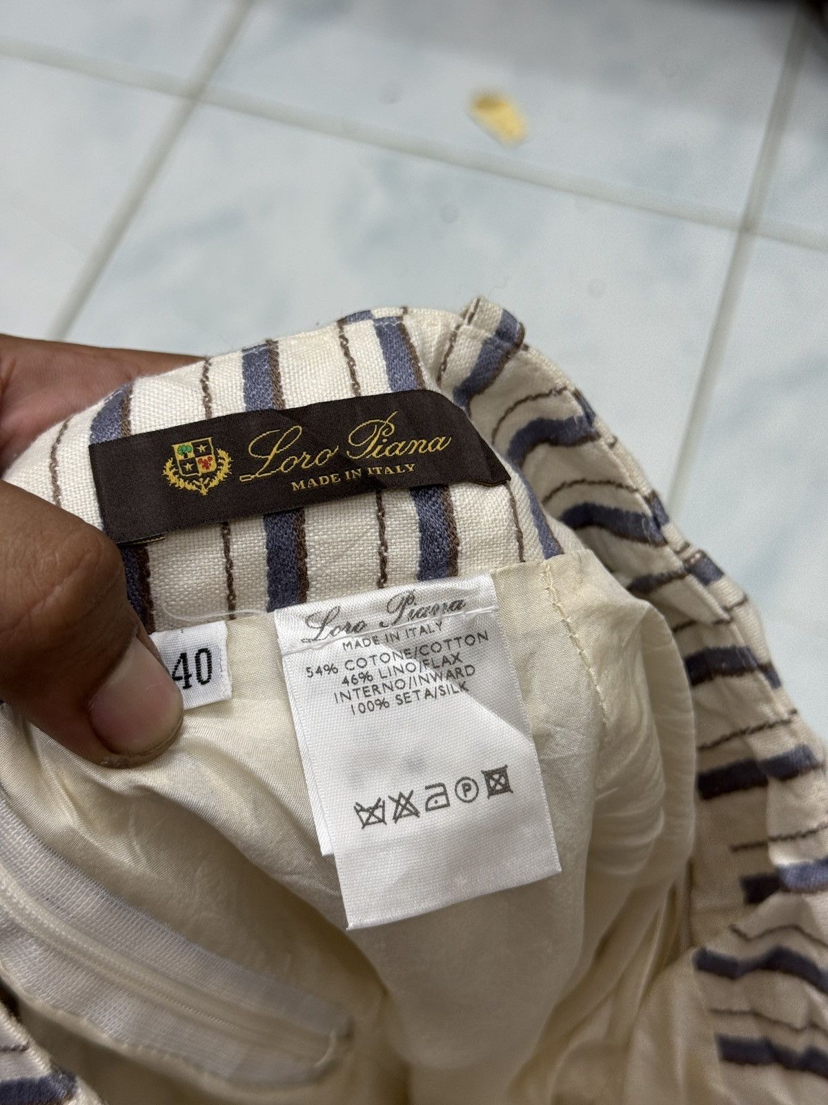 Loro Piana 🔥🔥🔥ARCHIVE LORO PIANA BELTED STRIPE SKIRTS Size 27" / US 4 / IT 40 - 9 Thumbnail