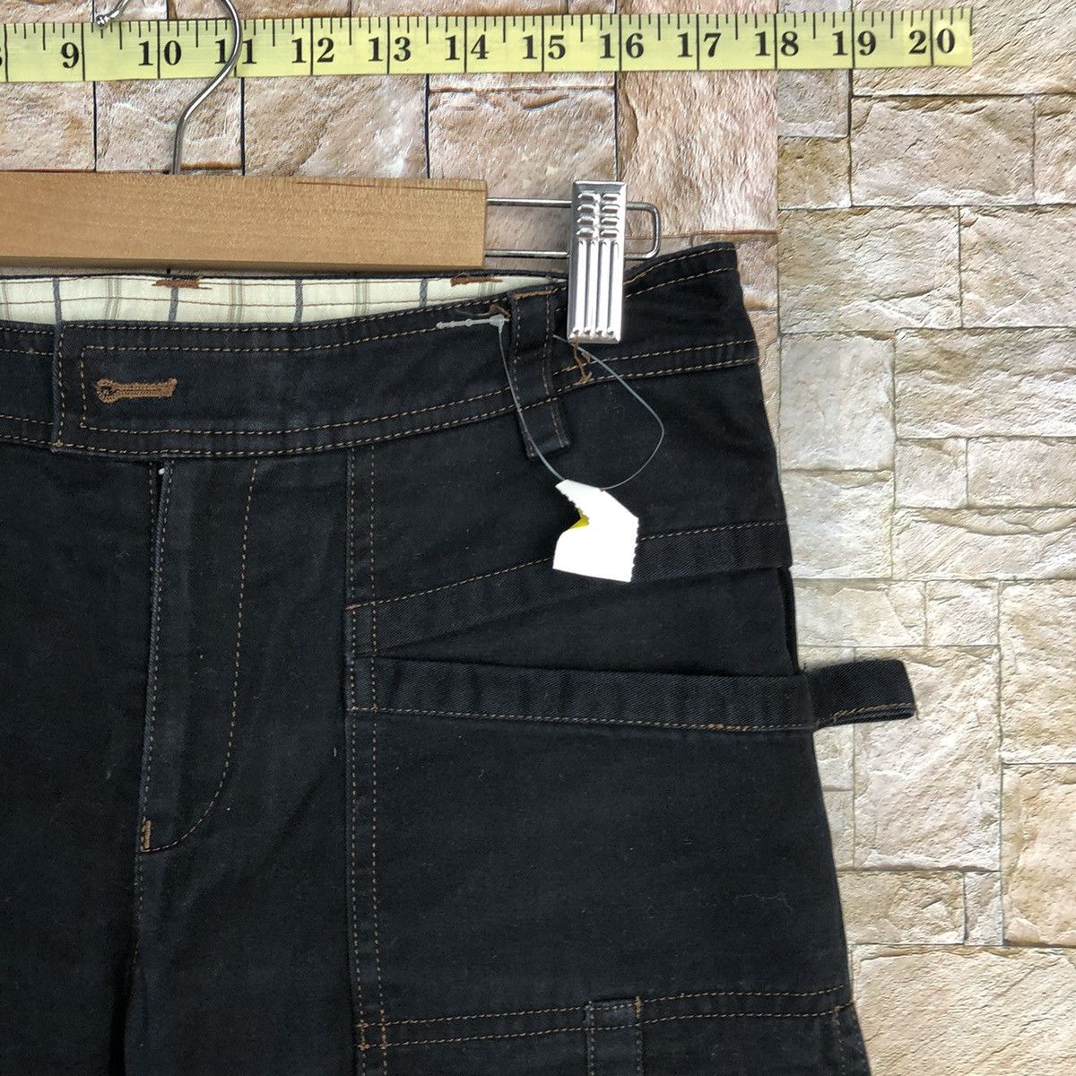 Japanese Brand Una Class Black Cargo Multipocket Pants #A729 Size 26" / US 2 / IT 38 - 8 Thumbnail