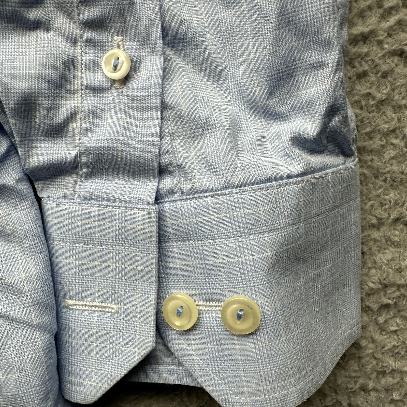 Eton Eton Poplin Graph Plaid 17.5 44 XL Shirt Men Button Up Blue Size US XL / EU 56 / 4 - 10 Thumbnail