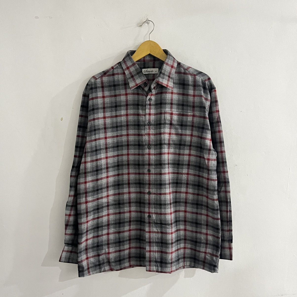 Japanese Brand Stimolo - Flannel Button Up Shirt Size US XL / EU 56 / 4 - 1 Thumbnail