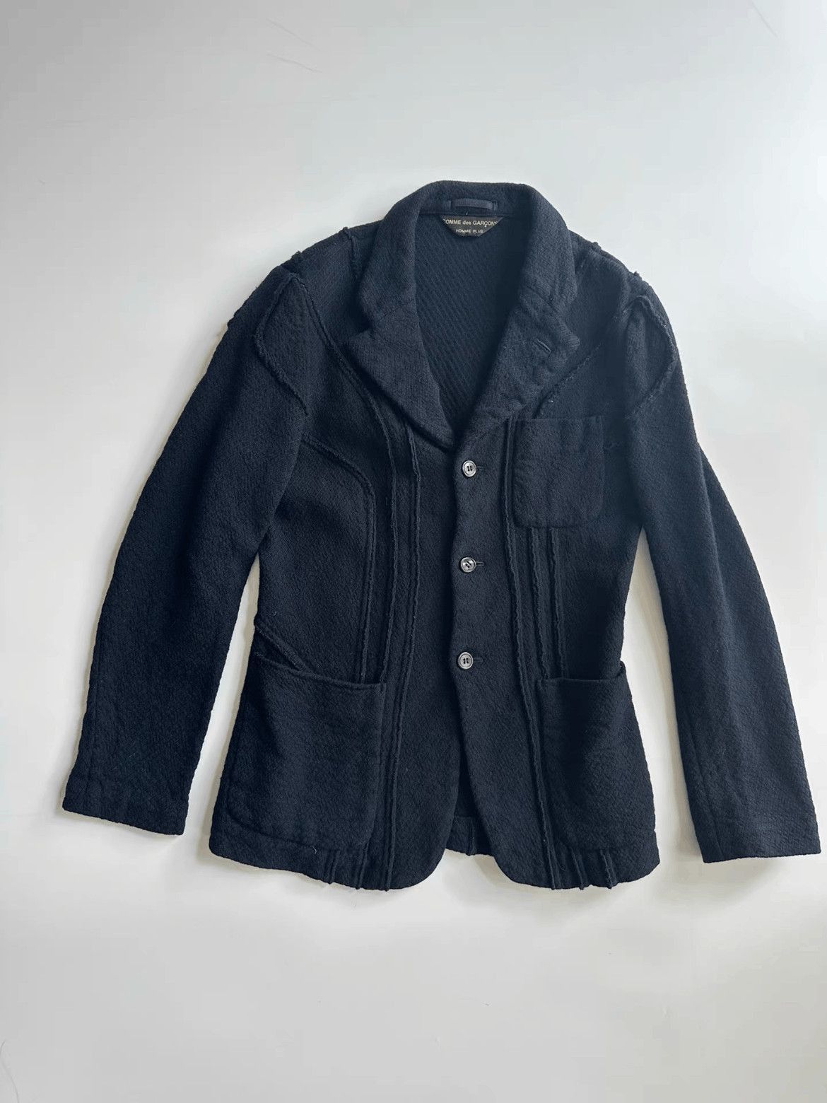 Comme des Garcons Homme Plus Comme Des Garcons Homme Plus 03AW Curve Blazer-2508 Size US S / EU 44-46 / 1 - 1 Thumbnail