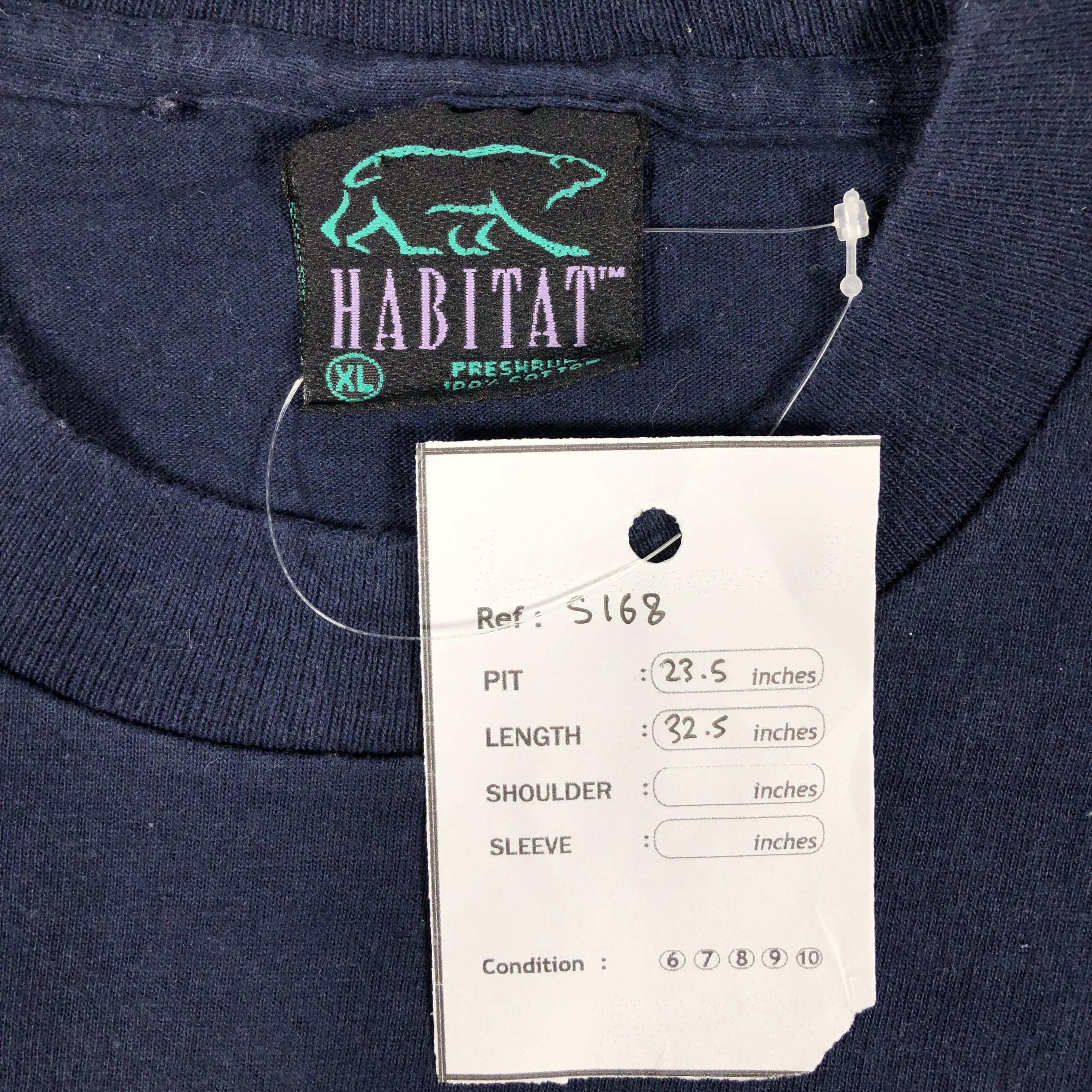Habitat Vintage Habitat T-shirt Size XL S168 Size US XL / EU 56 / 4 - 5 Thumbnail