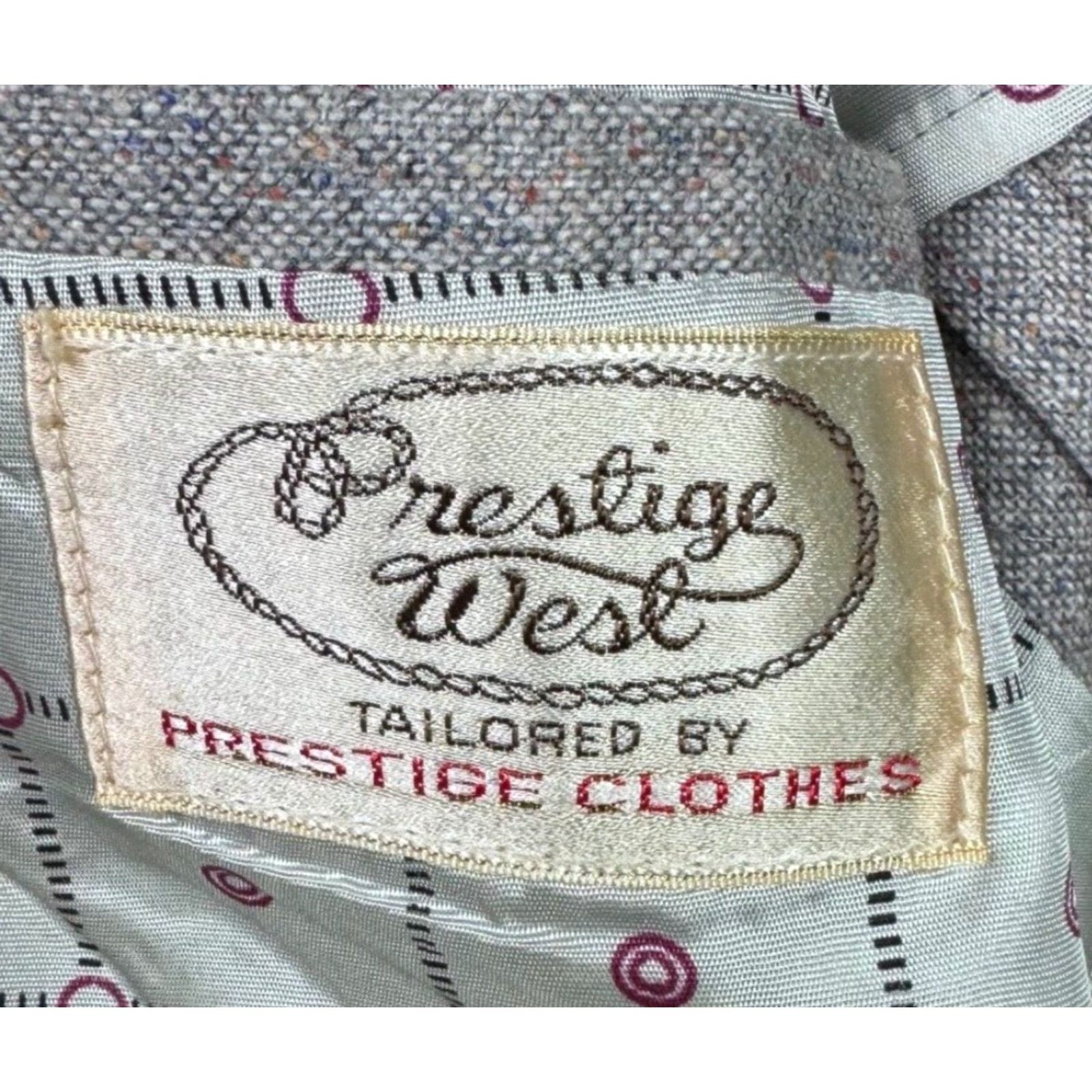 Vintage VTG Prestige West Men's Blazer Wool 2-Button Brown 40R Jacket Coat Adult Regular Notch Lapel Size 40R - 4 Thumbnail
