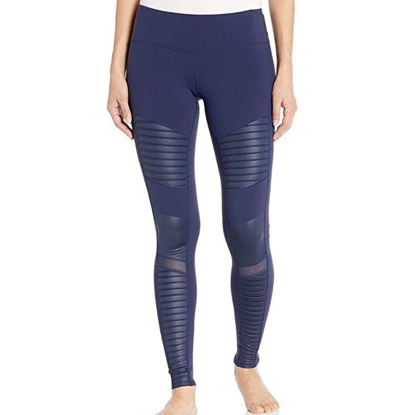 Alo Alo Yoga Womens High Waist Moto Leggings Sz S Navy Blue Size 26" / US 2 / IT 38 - 1 Thumbnail