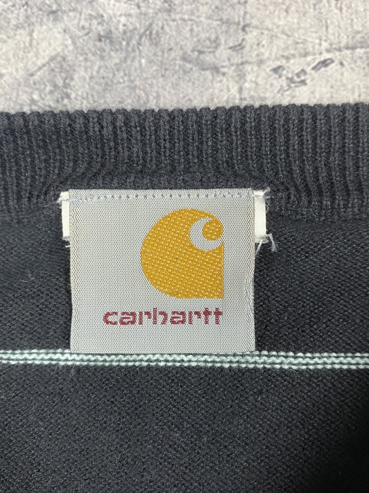 Carhartt Vintage Carhartt Y2K Striped Sweatshirt Sweater Size US M / EU 48-50 / 2 - 7 Thumbnail