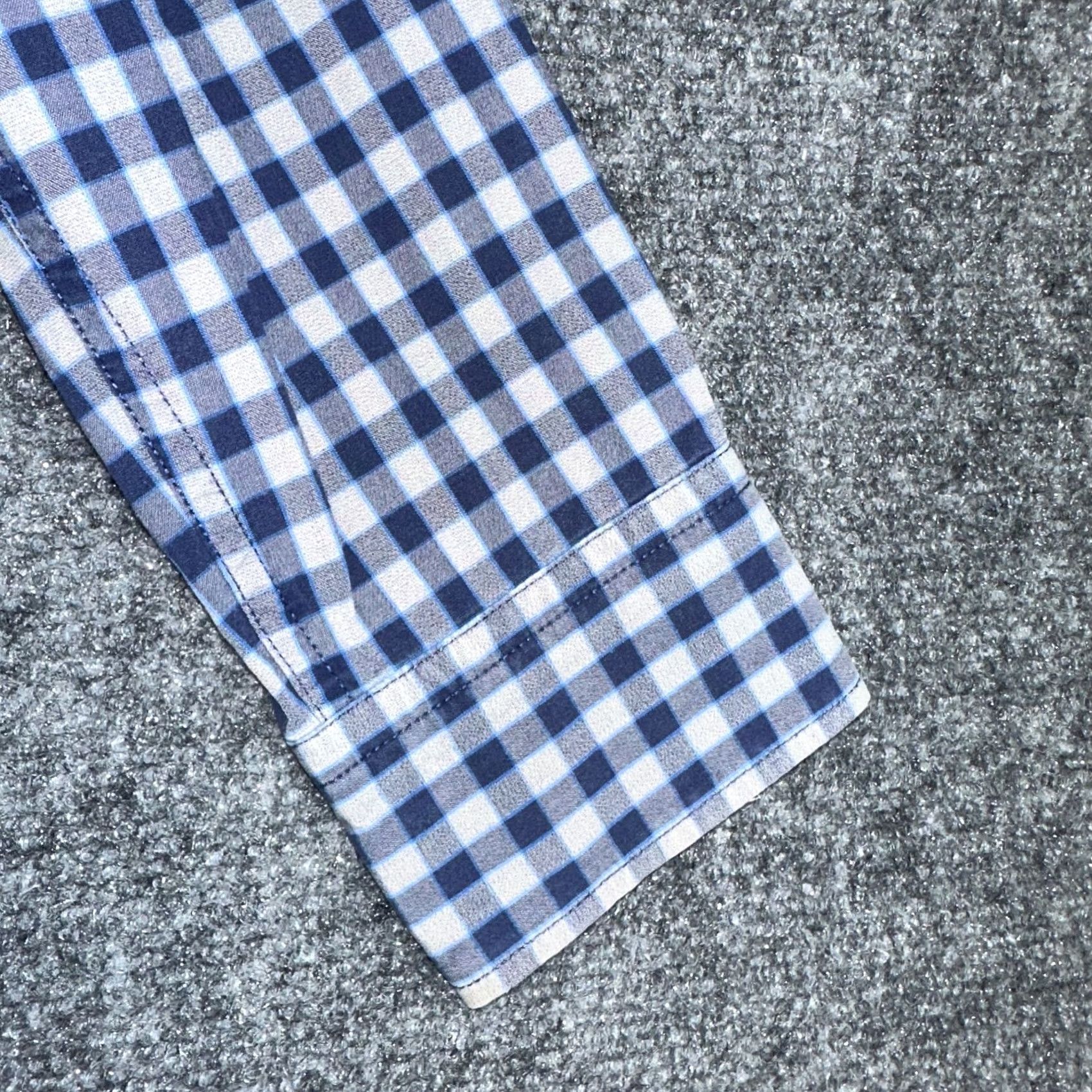 Eddie Bauer Eddie Bauer Shirt Mens S Blue Gray Gingham Check Cotton Soft Wash Slim Fit Button-Up Long Sleeve Casual Business Travel Men Mens Size US S / EU 44-46 / 1 - 3 Thumbnail