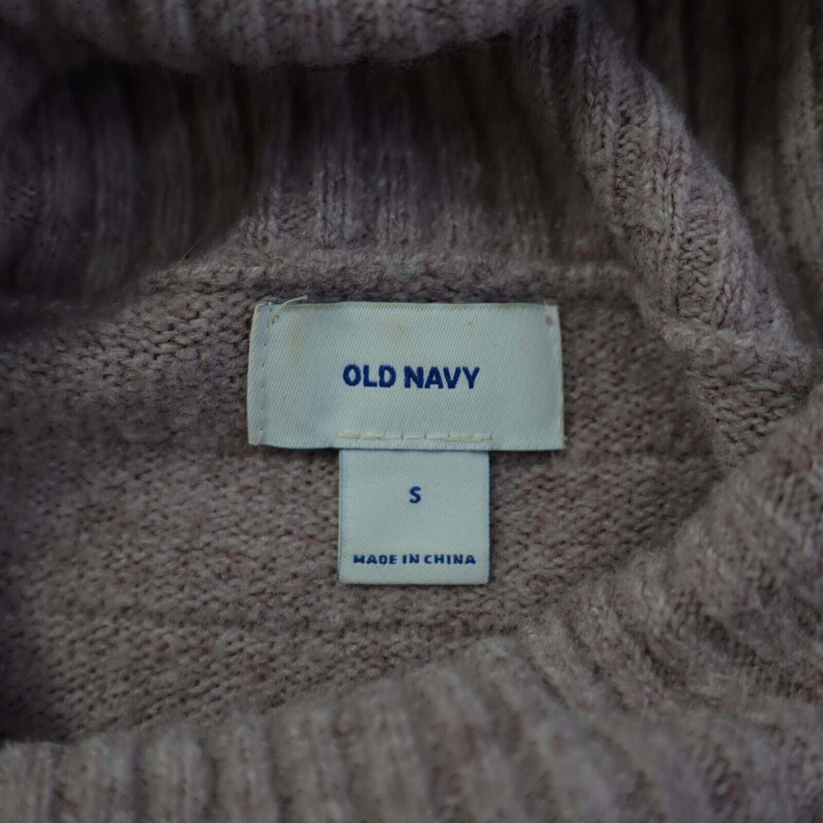 Old Navy Old Navy Purple Cowl Neck Ribbed Small Sweater Acrylic Nylon Size S / US 4 / IT 40 - 5 Thumbnail