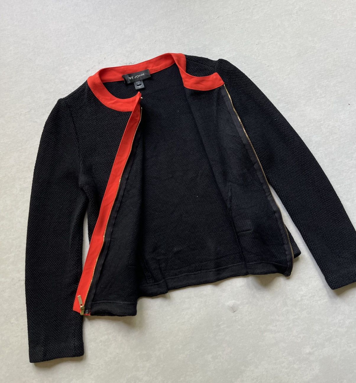 St. John ST. JOHN USA WOMEN'S KNIT JACKET ZIP UP Size S / US 4 / IT 40 - 6 Thumbnail
