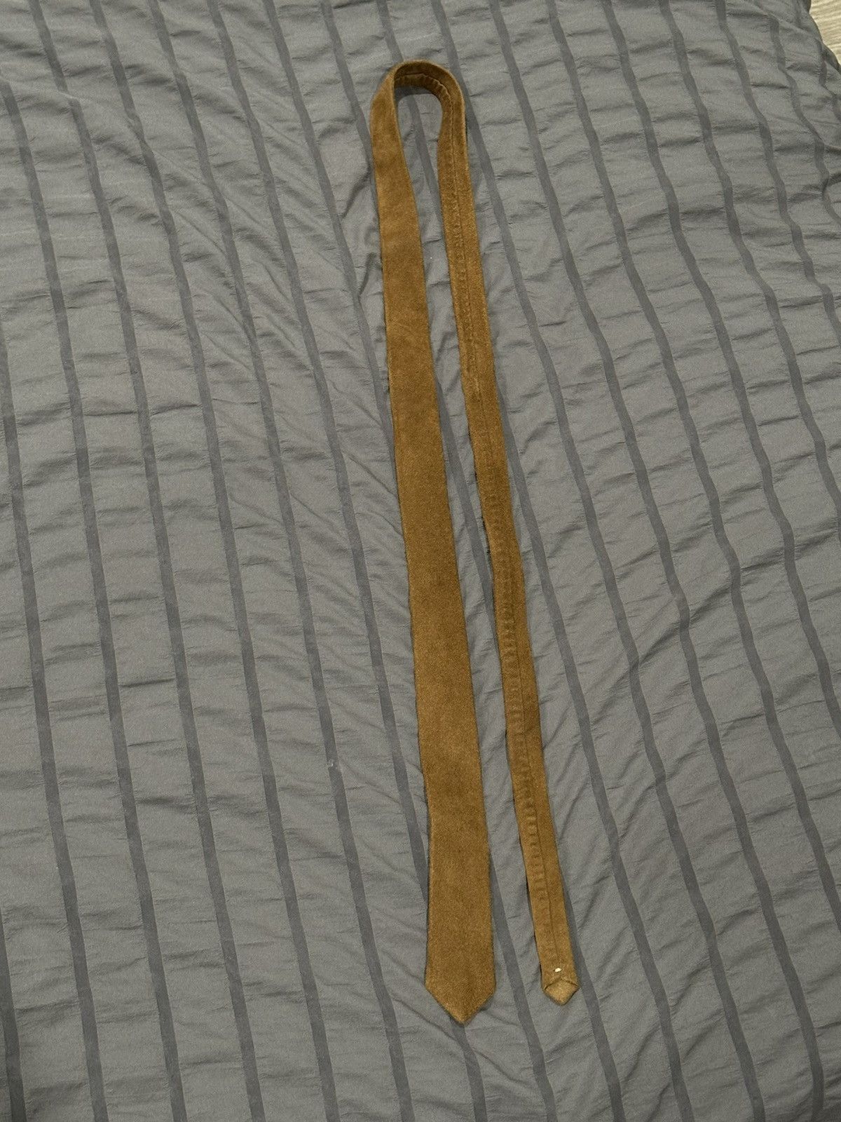 Saint Laurent Paris Nut Suede Tie Size ONE SIZE - 1 Thumbnail