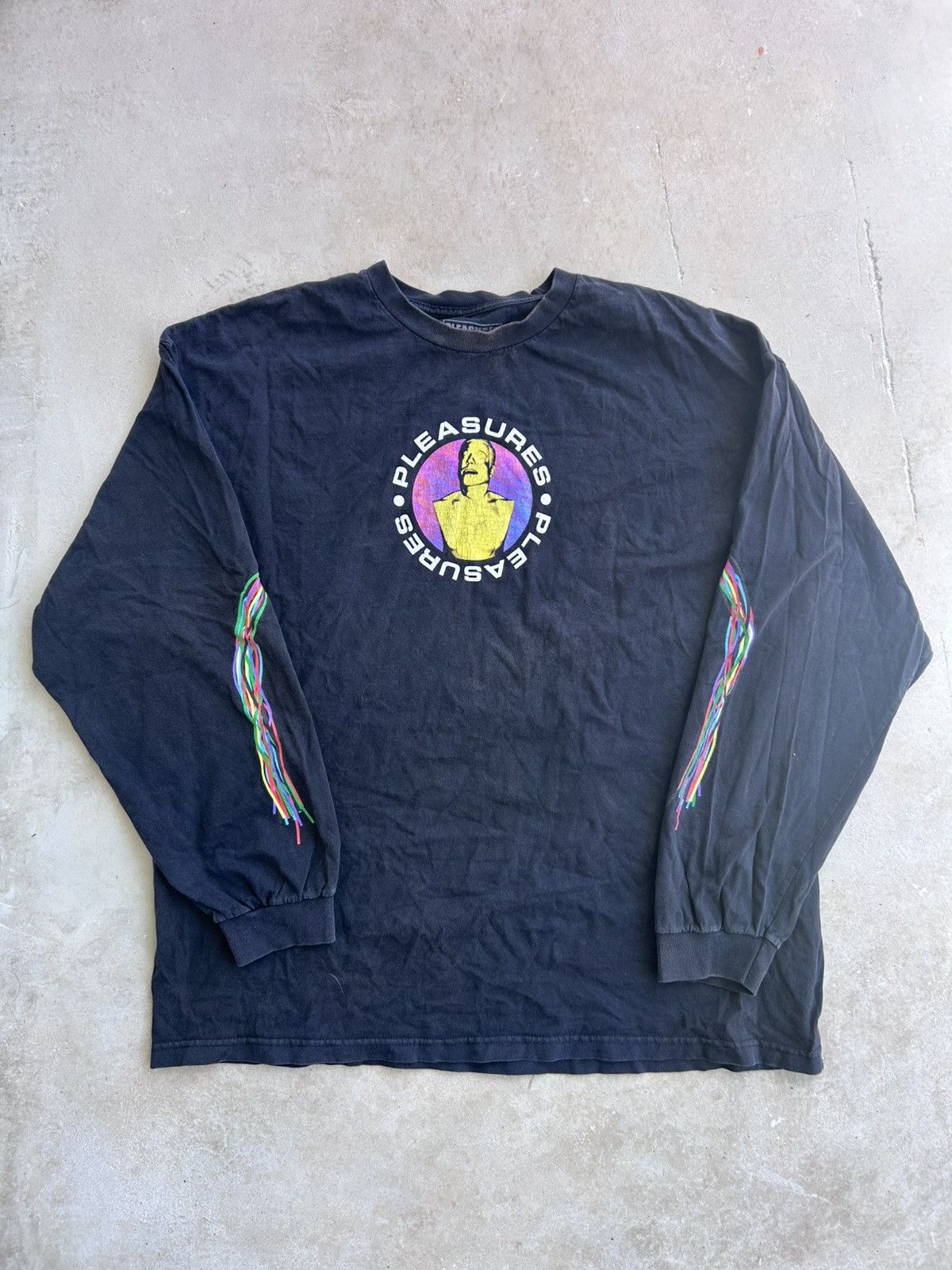 Pleasures × TAIKAN Pleasures Now Taikan Mens Black Crew Neck Longsleeve Size US S / EU 44-46 / 1 - 1 Thumbnail