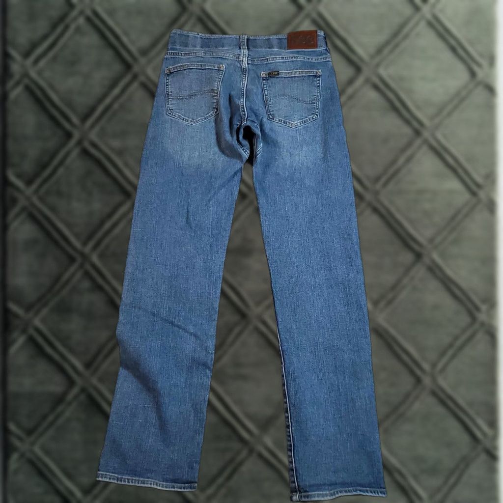 Lee LEE Jeans Mens Slim Fit Straight Leg 29x31 Blue Extreme Motion Stretch Denim 5-Pocket USA College Hip Hop Classic City American 80s? Size US 29 - 1 Thumbnail