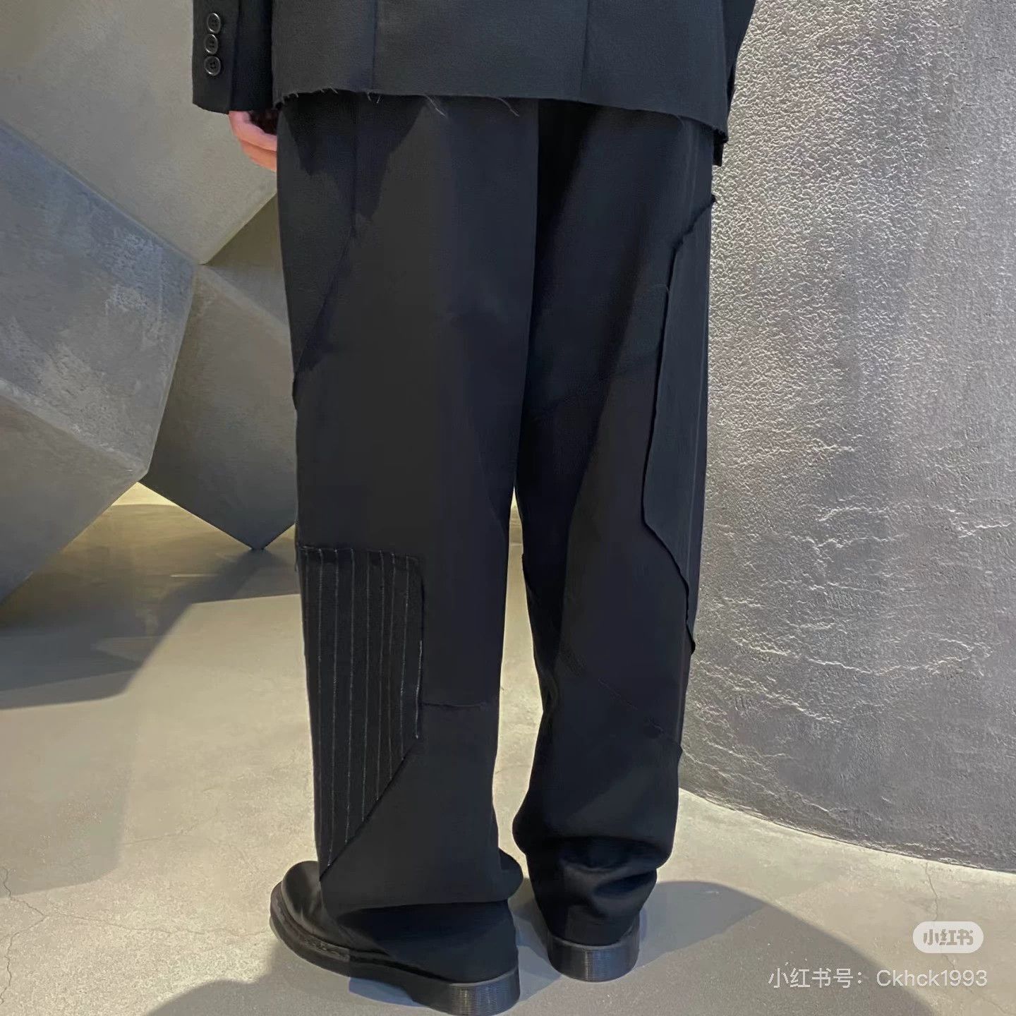 Yohji Yamamoto Yohji Yamamoto 22AW M Destructed Patchwork Wide-Leg Size US 32 / EU 48 - 9 Thumbnail