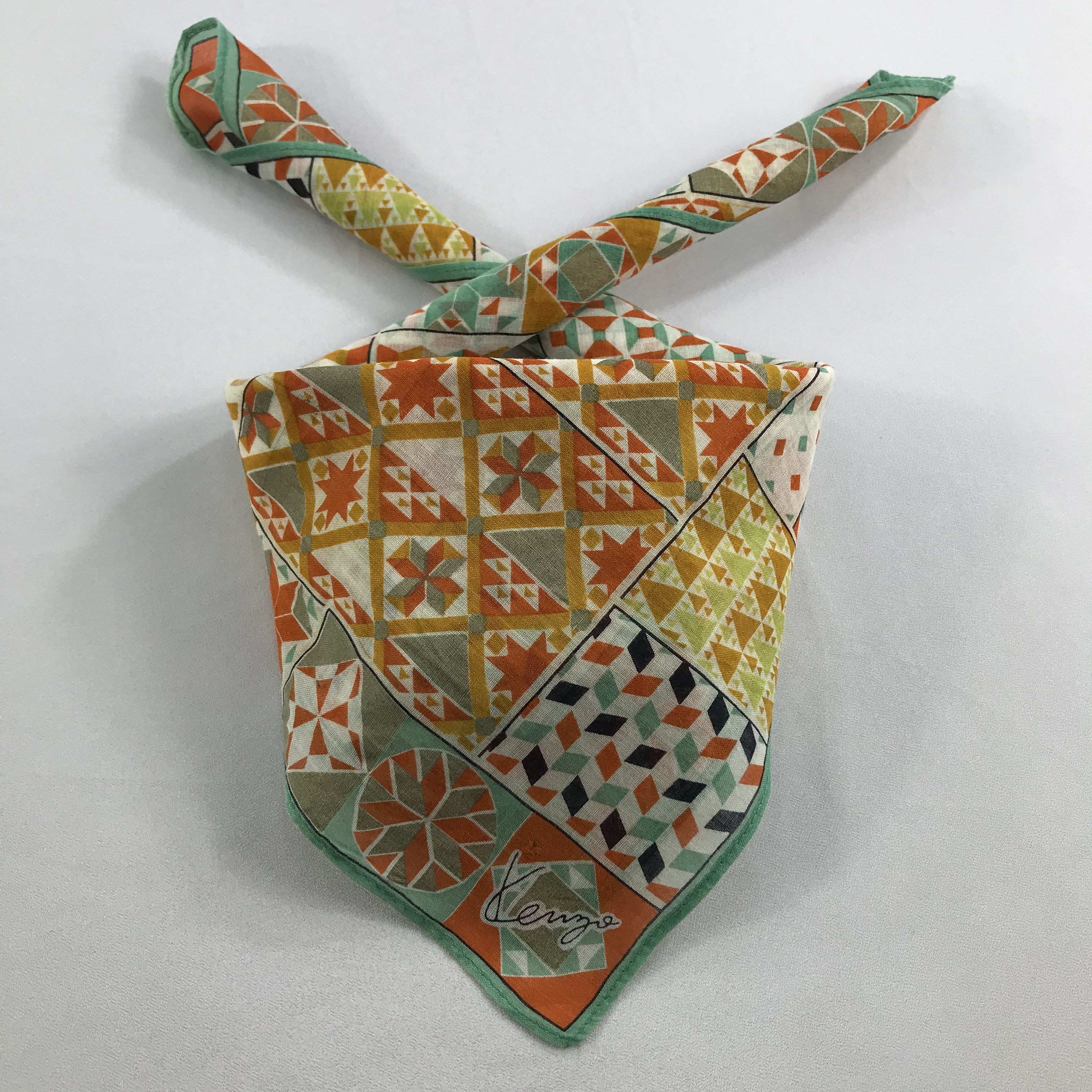 Kenzo × Vintage Kenzo Bandana / Handkerchief / Neckerchief - S2580 Size ONE SIZE - 3 Thumbnail