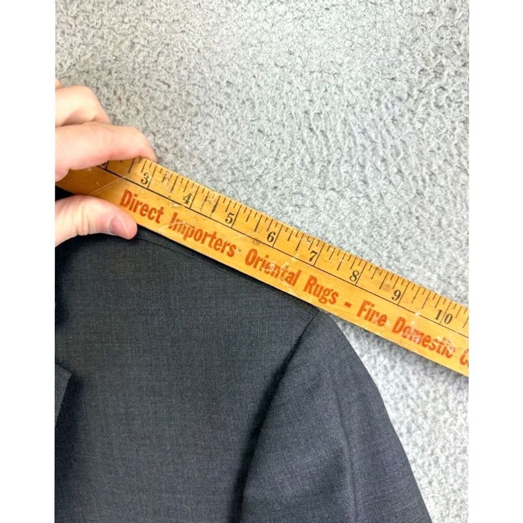 Ralph Lauren Ralph Lauren Jacket Mens 46 Gray Wool Blazer Adult 46L Long Dark Grey Sports Coat Office Size 46R - 8 Thumbnail