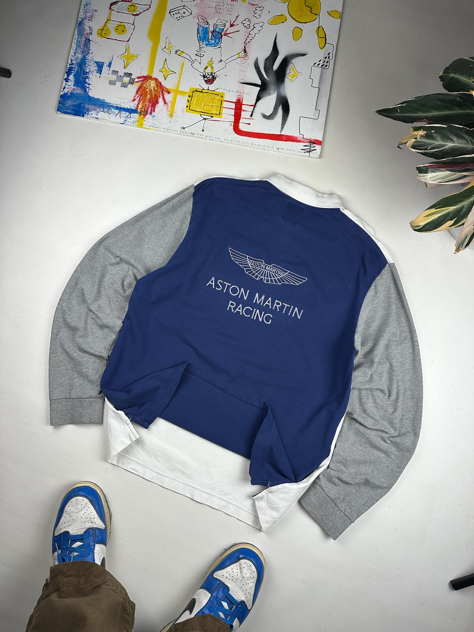 Hackett HACKETT ASTON MARTIN RACING RUGBY LONG SLEEVE POLO SIZE M Size US L / EU 52-54 / 3 - 2 Thumbnail