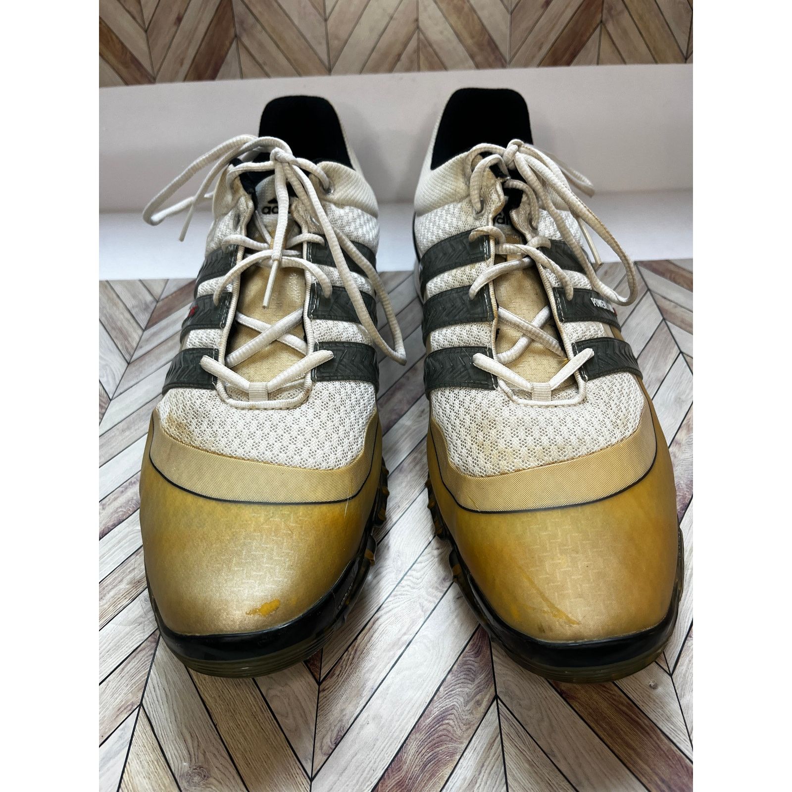 Adidas ADIDAS EVG PowerbandS 50/50 Golf Shoes White Men's 15 Size US 15 / EU 48 - 2 Thumbnail