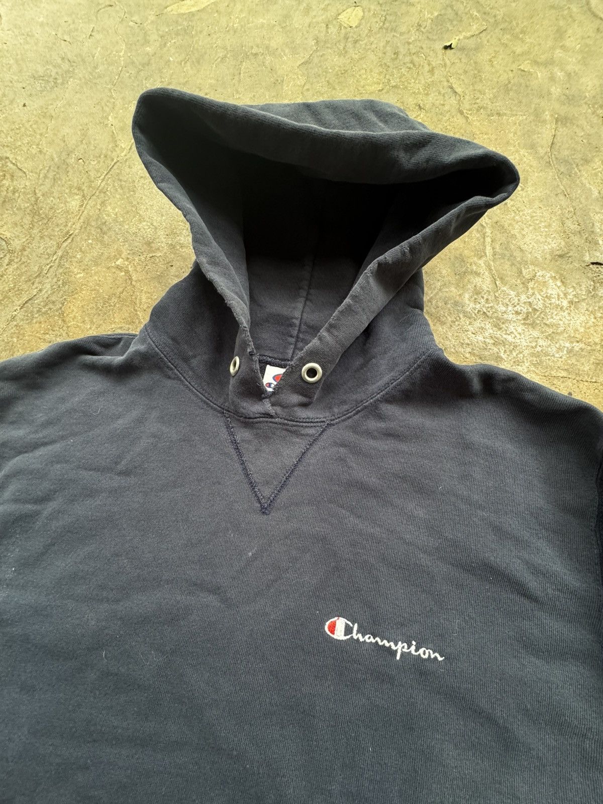 Champion Vintage champion blue hoodie script logo Size US L / EU 52-54 / 3 - 2 Thumbnail