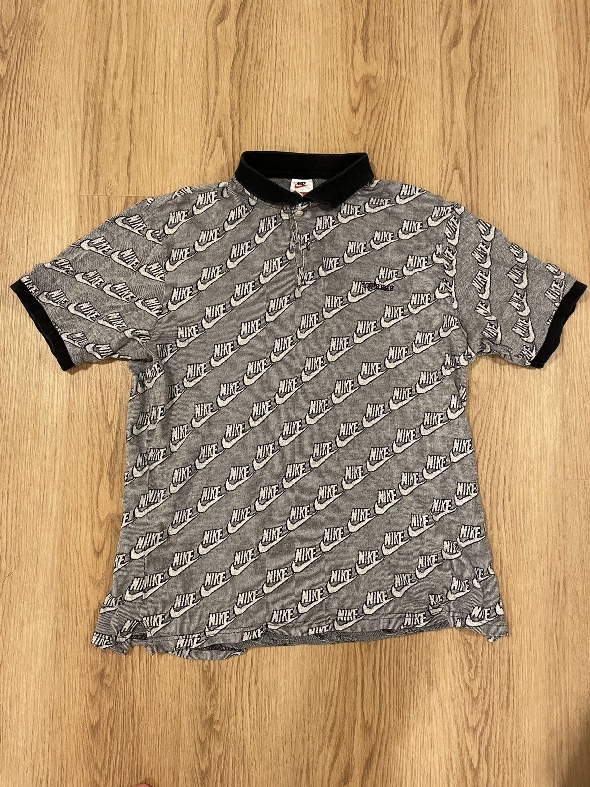 supreme x nike jacquard polo