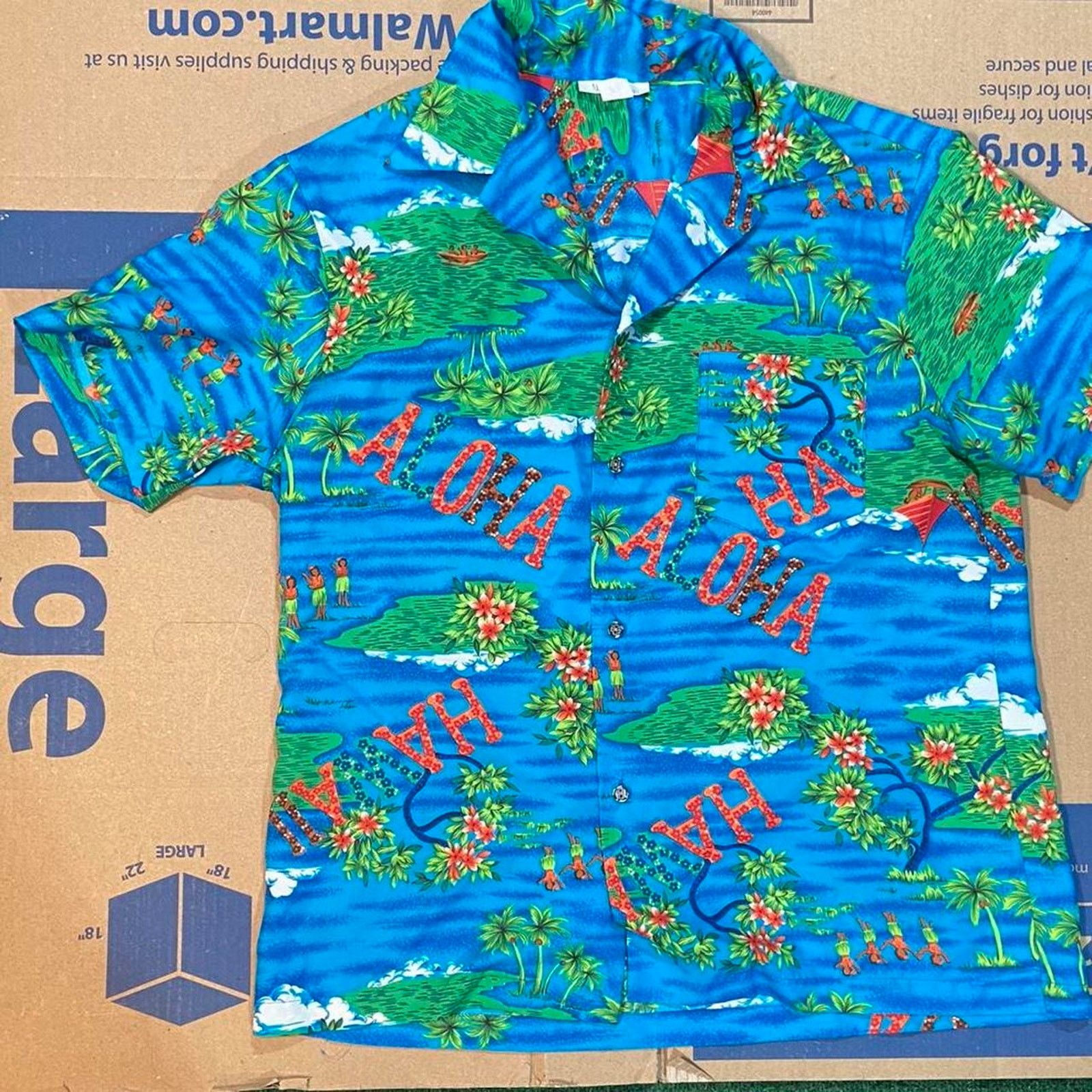 Hanes 80s Hawaiian button up Size US XL / EU 56 / 4 - 2 Thumbnail