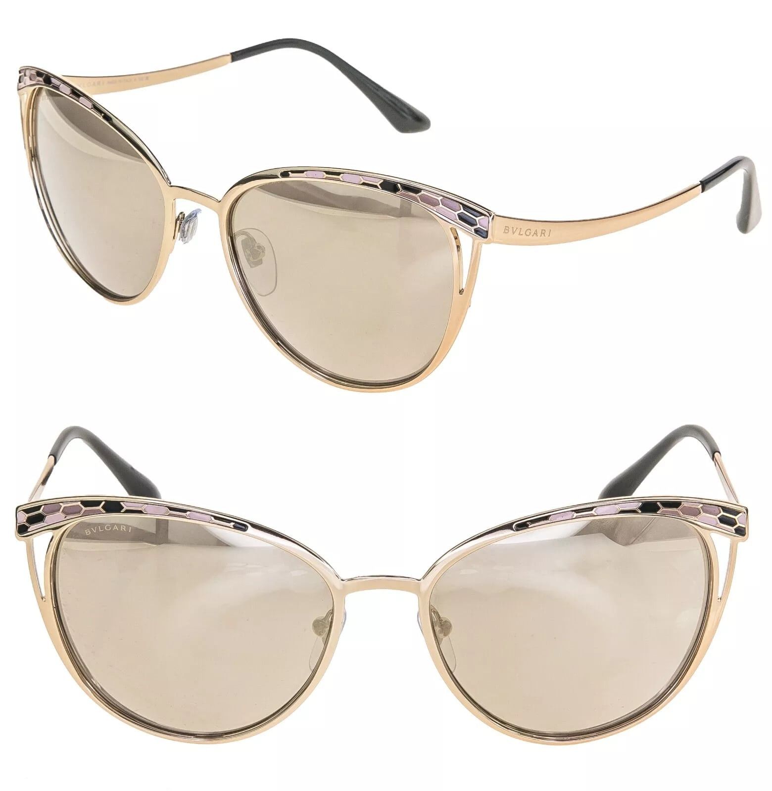 Bvlgari BVLGARI Serpenti BV6083 Rose Mirror Snake Sunglasses 6083 Size ONE SIZE - 1 Thumbnail