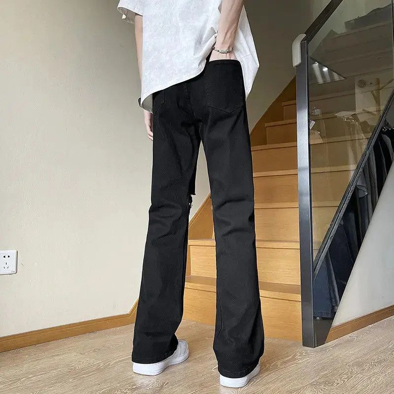 Japanese Brand Retro straight leg wide leg zipper jeans Size US 32 / EU 48 - 2 Thumbnail