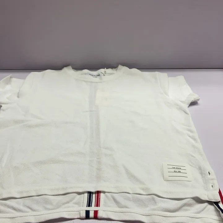 Thom Browne Thom Browne White Short Sleeve T-Shirt -2507 Size L / US 10 / IT 46 - 6 Thumbnail