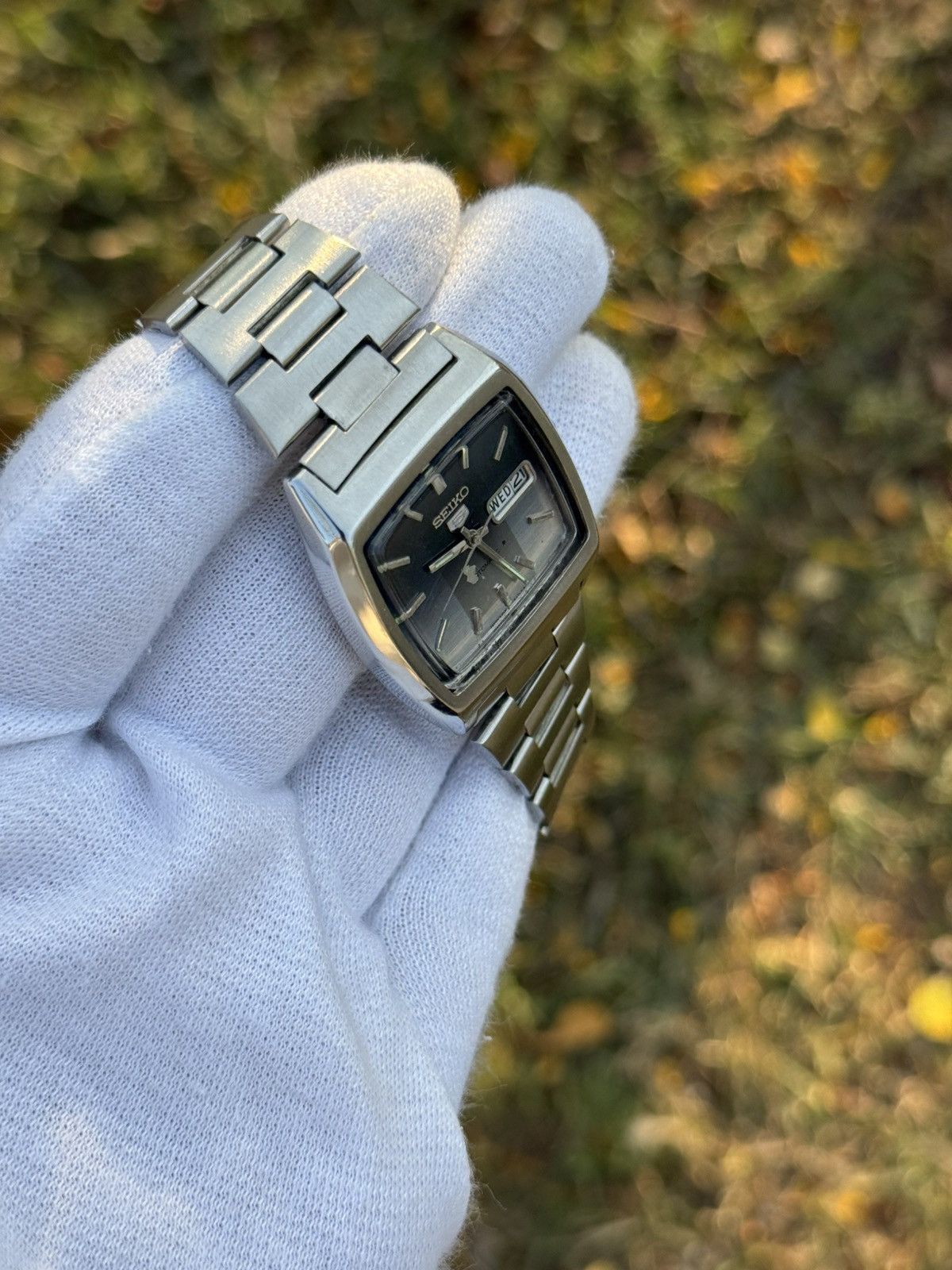 Seiko Vintage Seiko 5 Automatic 6319 – Blue Dial,Japan wrist Watch Size 36 - 6 Thumbnail