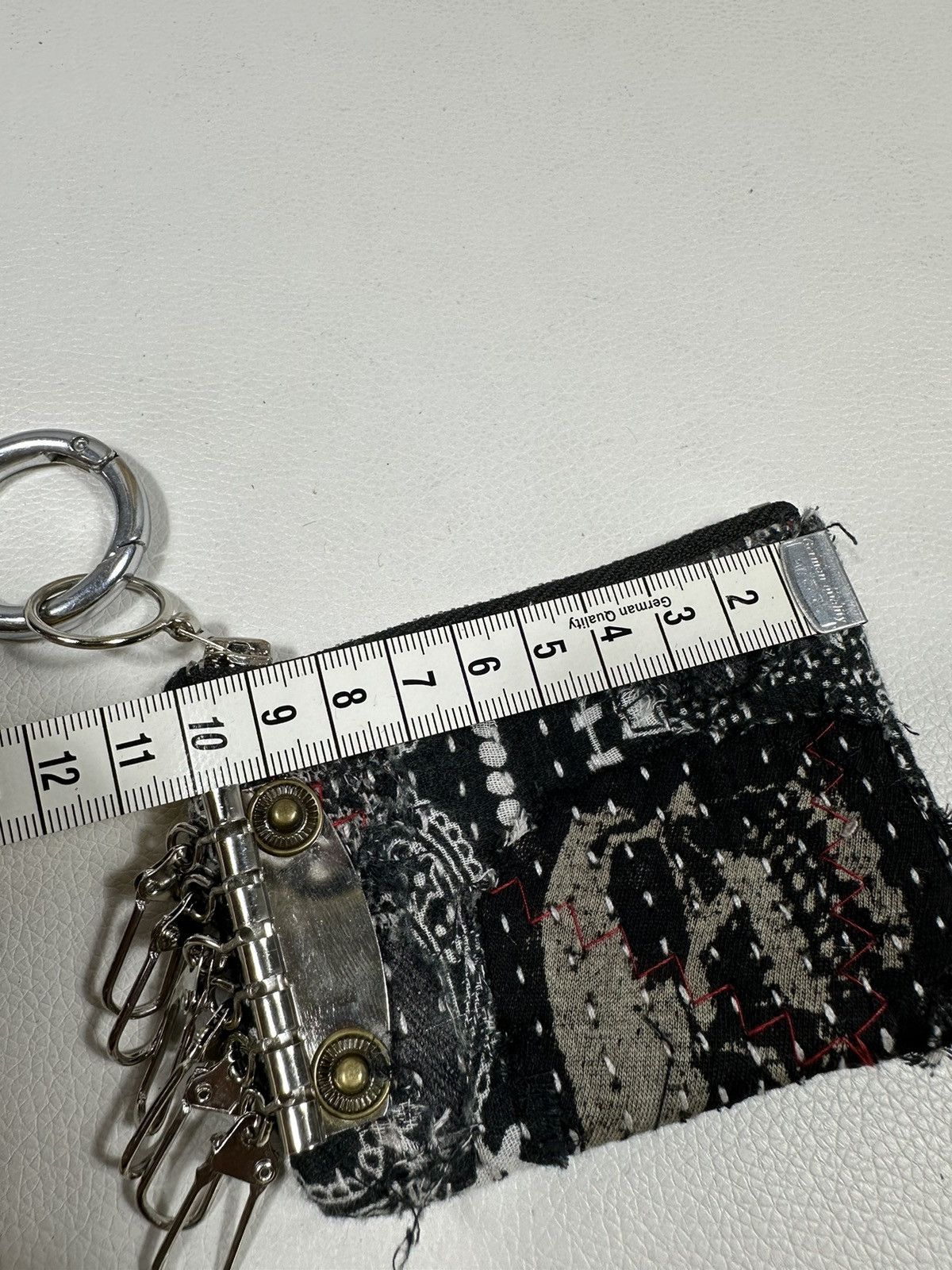 Other Custom Made Distressed Paisley Patchwork Keychain Wallet Size ONE SIZE - 10 Thumbnail