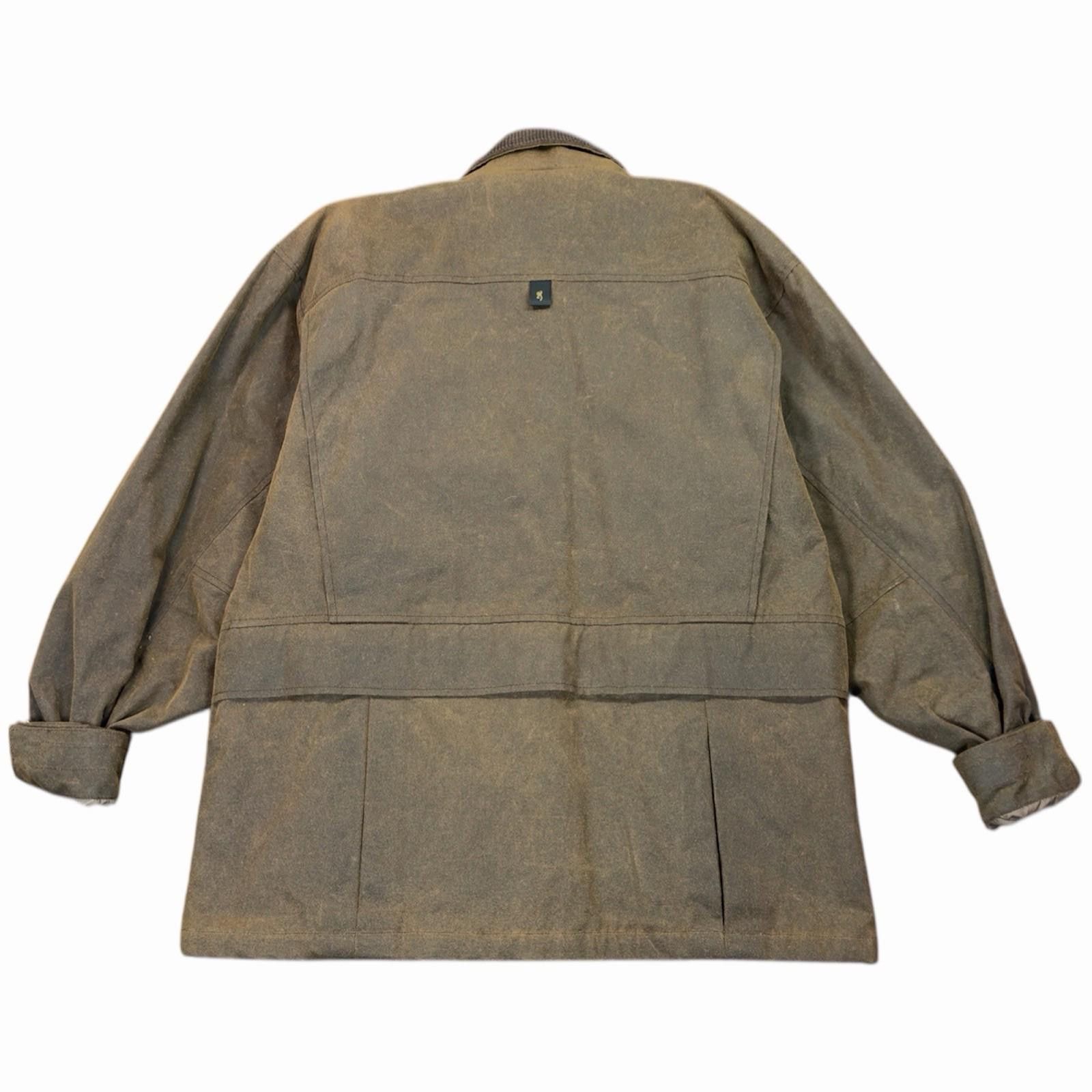 Vintage Browning Dura Wax Cotton Quilted Field Jacket Brown Large Size US L / EU 52-54 / 3 - 7 Thumbnail