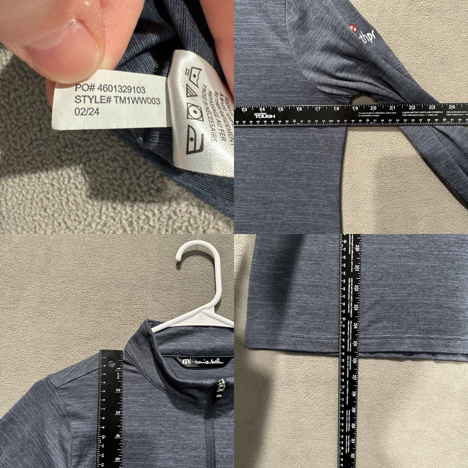 TravisMathew Travis Mathew Pullover Shirt Womens Small Heather Blue Lightweight Crestview 1/4-Zip Size M / US 6-8 / IT 42-44 - 8 Thumbnail