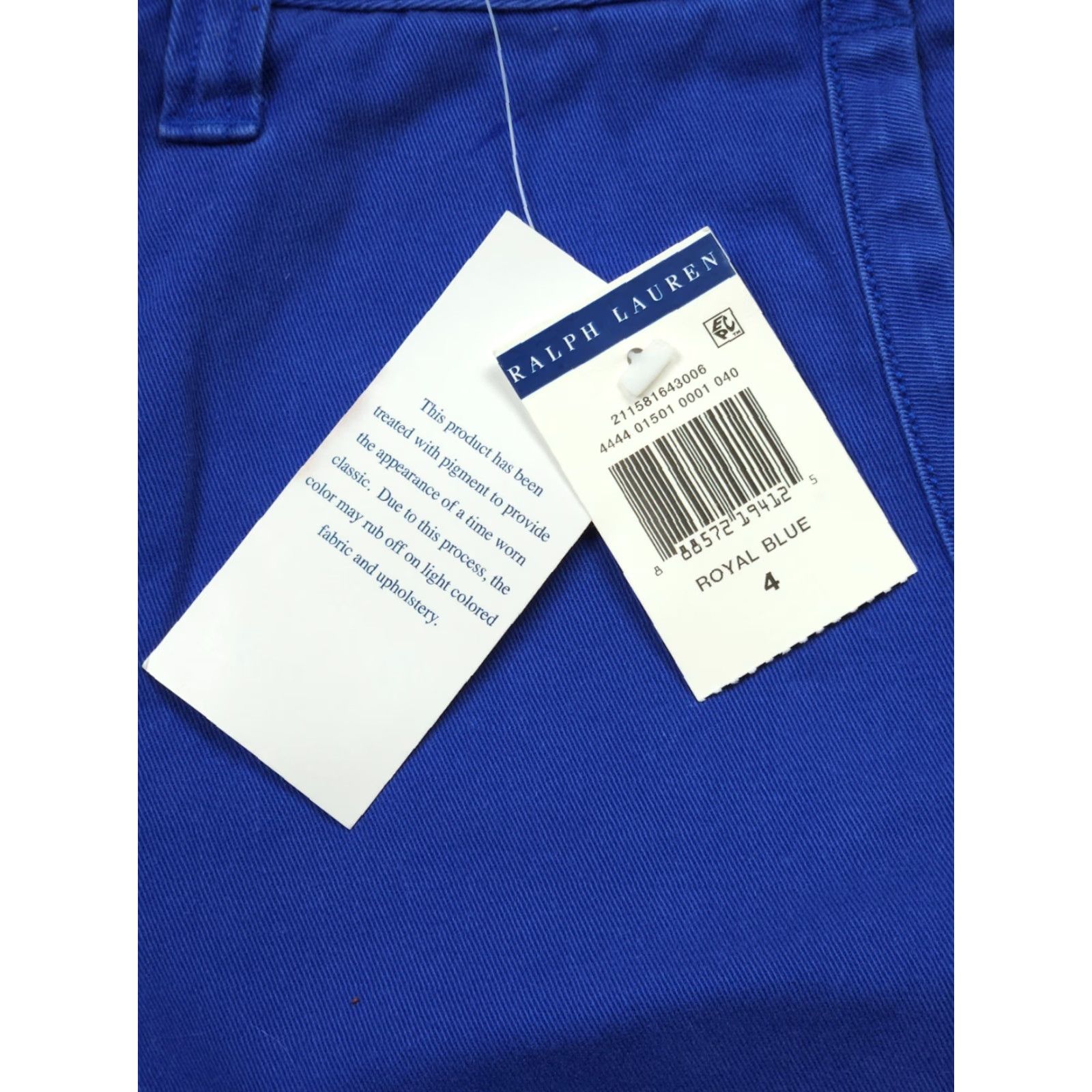 Polo Ralph Lauren Polo Ralph Lauren Shorts Women's 4 Royal Blue 100% Cotton Twill 4" Inseam NWT Size 27" / US 4 / IT 40 - 6 Thumbnail