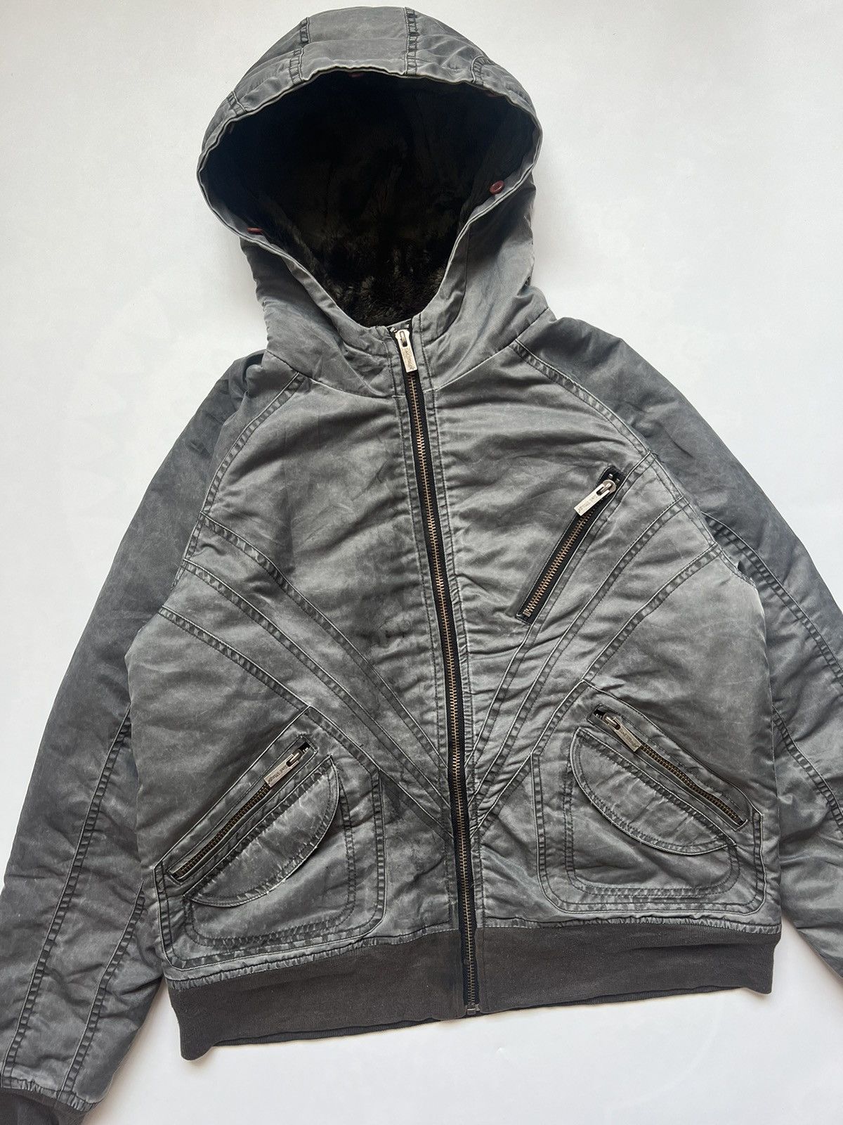 Red Wing Red Wing Racoon Fur Hooded Winter Bomber Size US L / EU 52-54 / 3 - 3 Thumbnail
