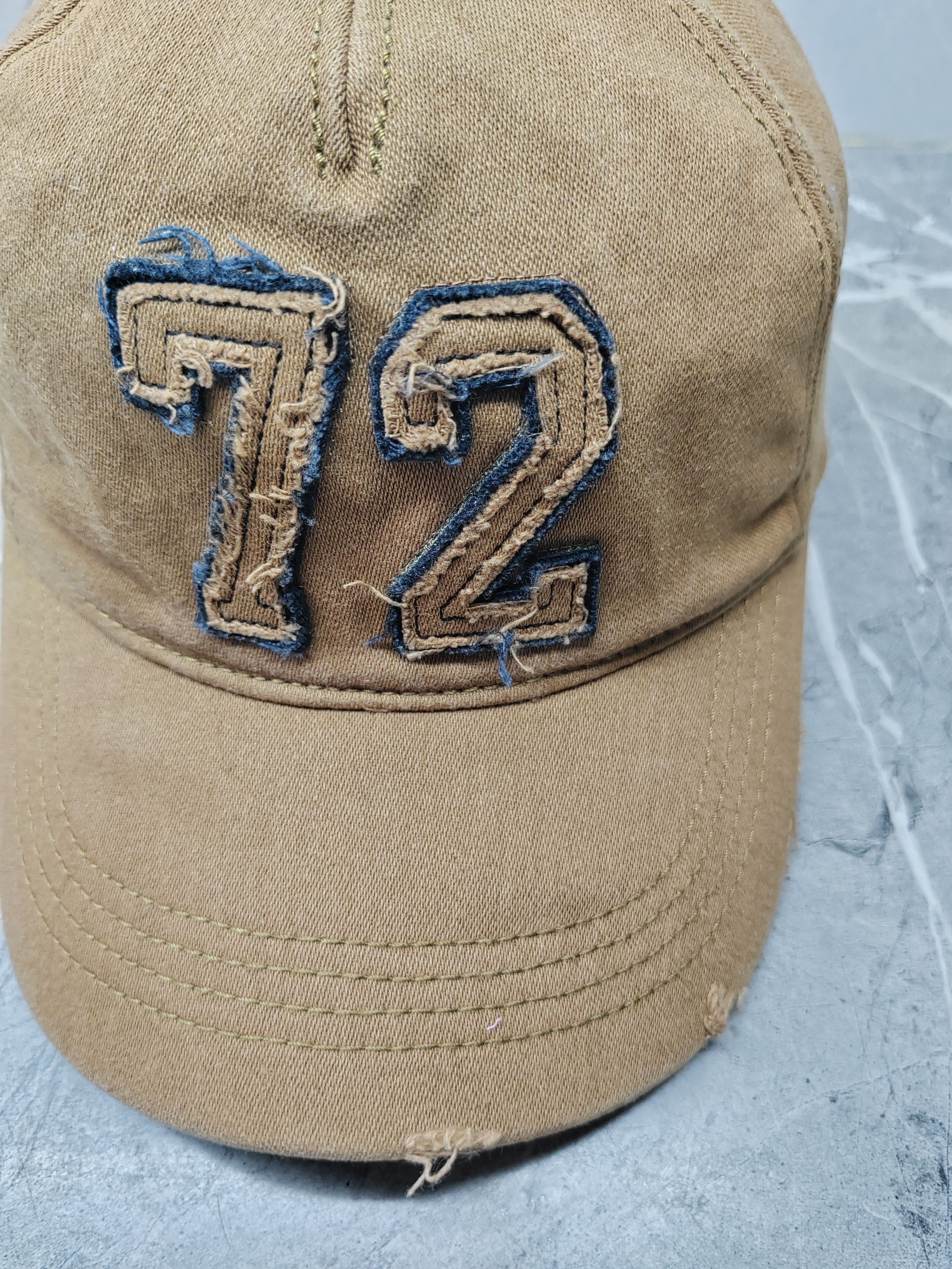 Vintage Vintage Number 72 Distressed Style Cap Size ONE SIZE - 3 Thumbnail
