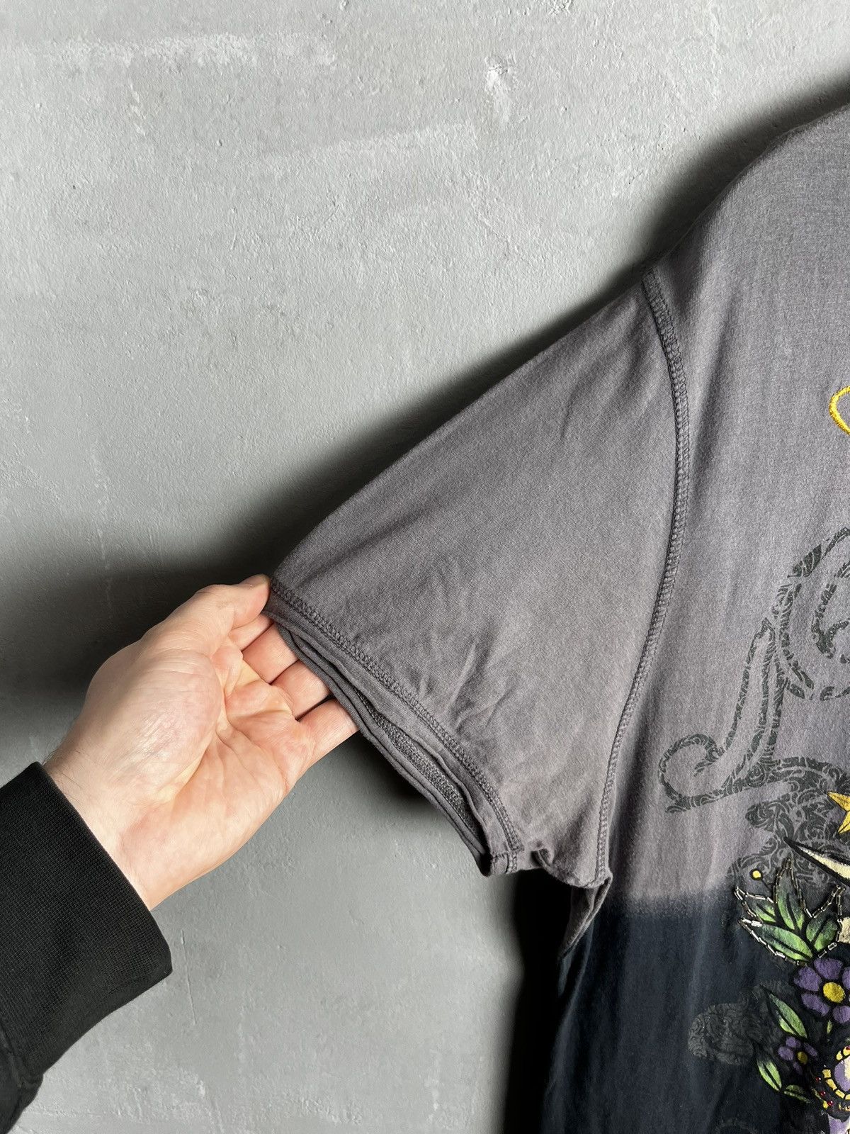 Designer × Vintage Skull t shirt Ed hardy style Size US XL / EU 56 / 4 - 12 Thumbnail
