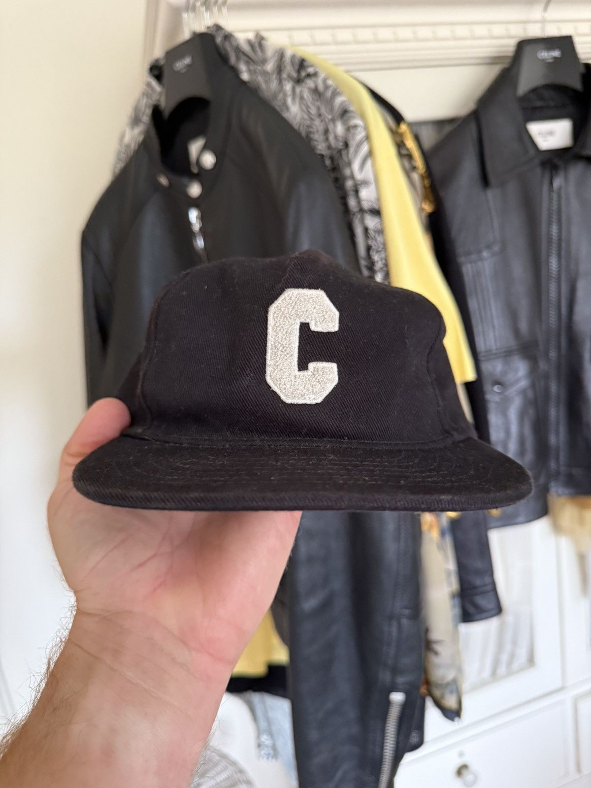 Celine $590 Celine C logo embroidered baseball cap Hedi Slimane M Size ONE SIZE - 7 Thumbnail