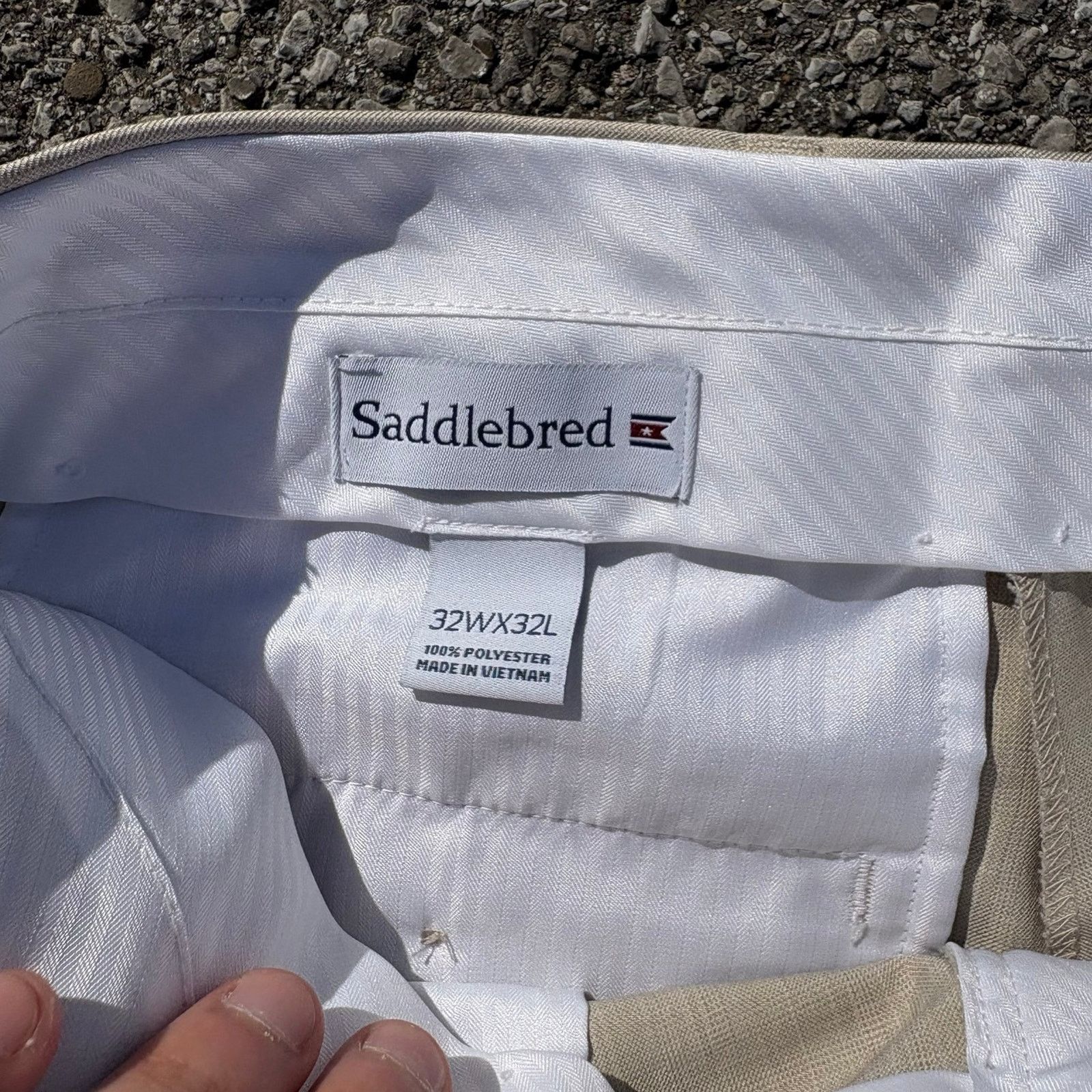 Saddlebred Cream dress pants Size US 32 / EU 48 - 2 Thumbnail